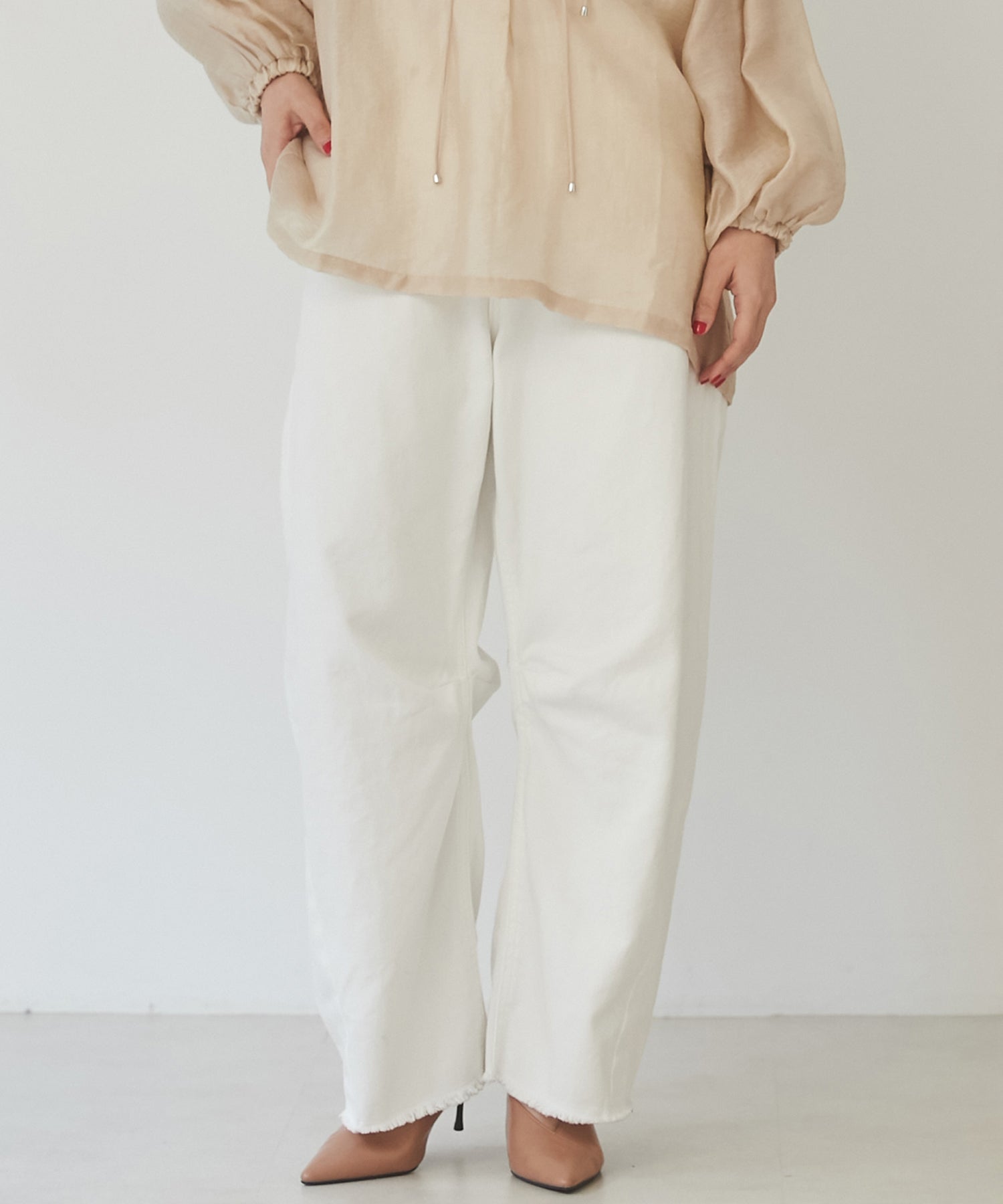 FLANNEL CURVY PANTS 38 フランネルカービーパンツ L'Appartement アパルトモン ｜Yahoo!フリマ（旧PayPayフリマ）