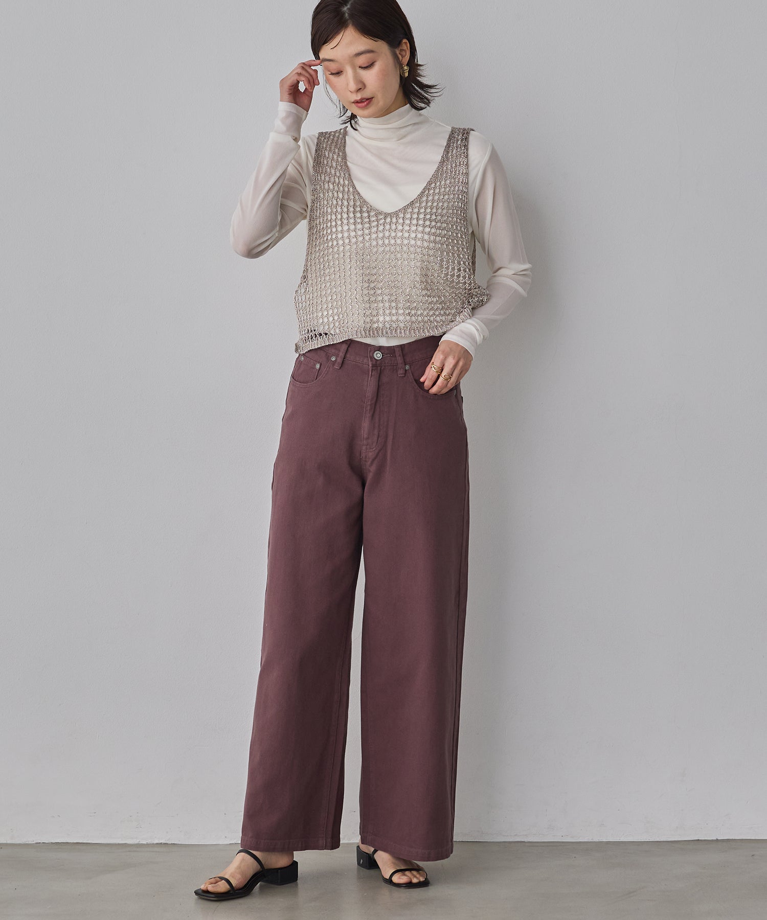 DENIM/TWILL BUGGY PANTS
