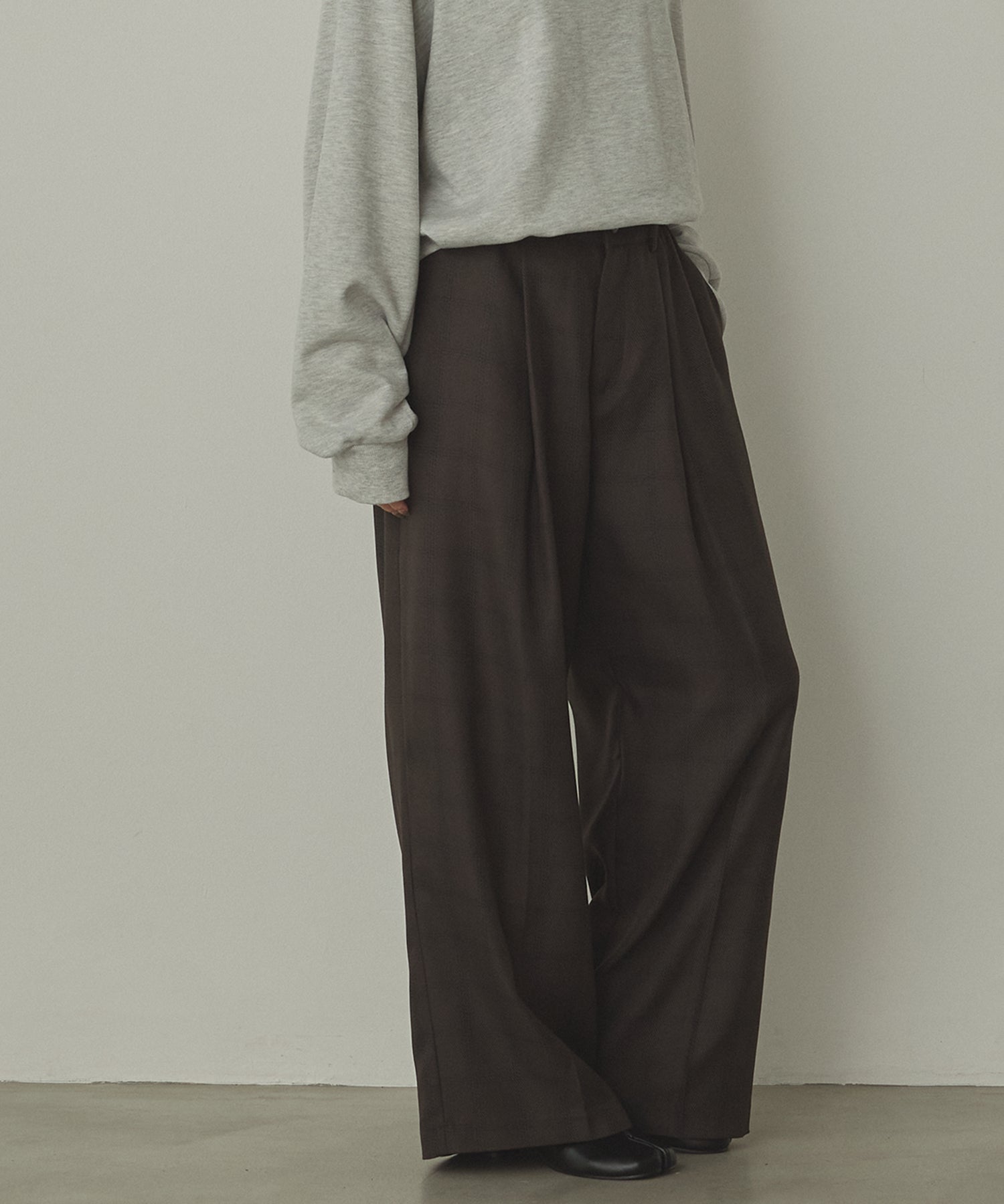 ウールライク ストレートパンツ