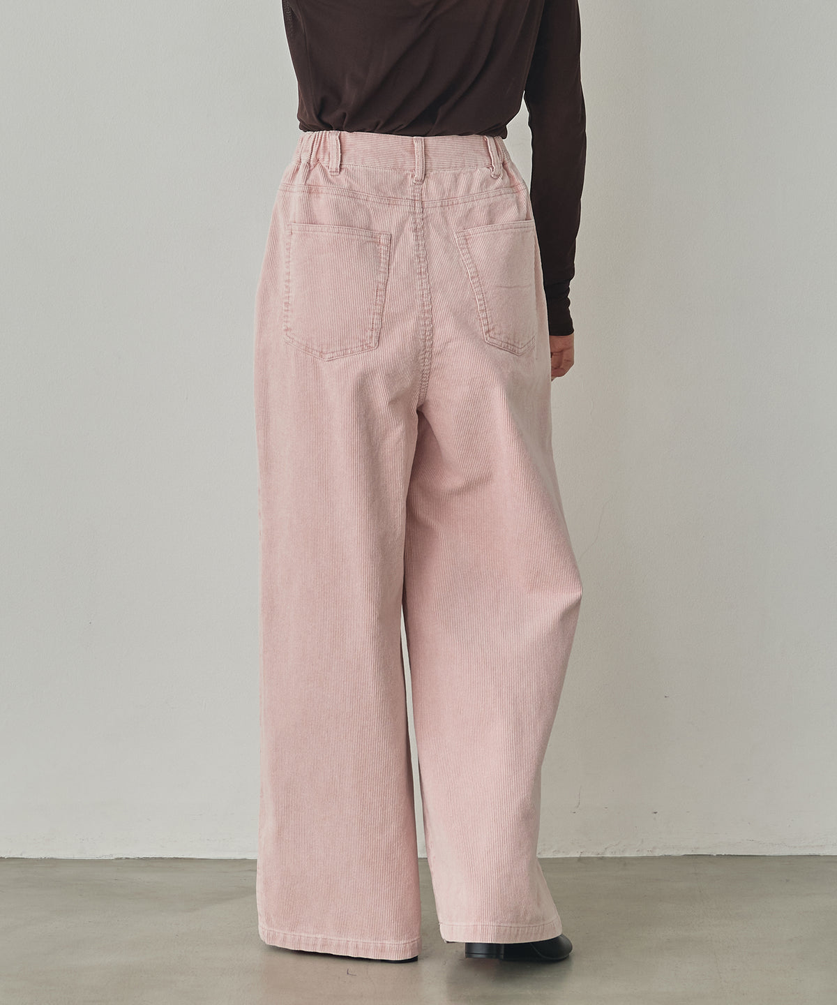 CORDUROY WIDE-LEG PANTS