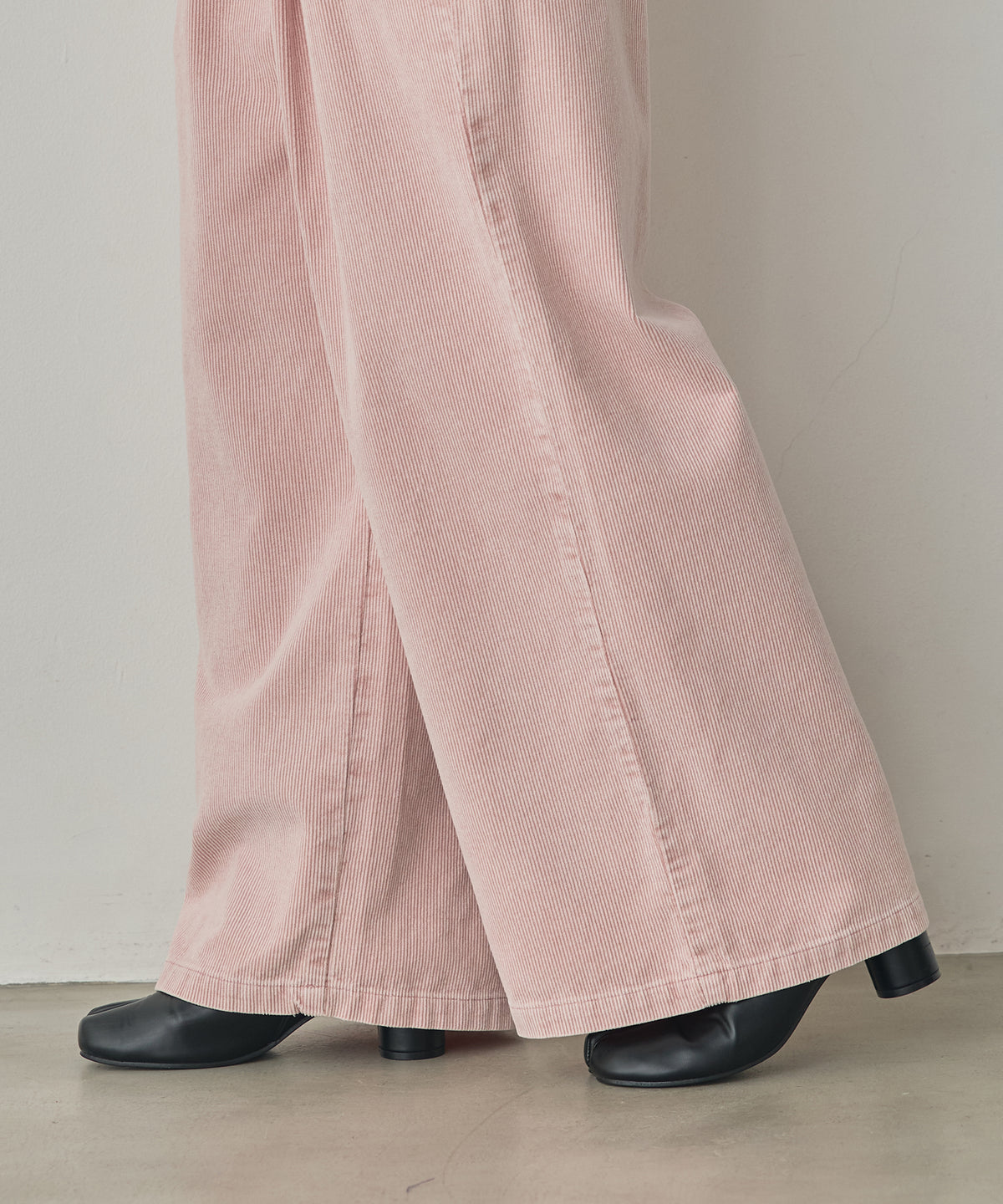 CORDUROY WIDE-LEG PANTS