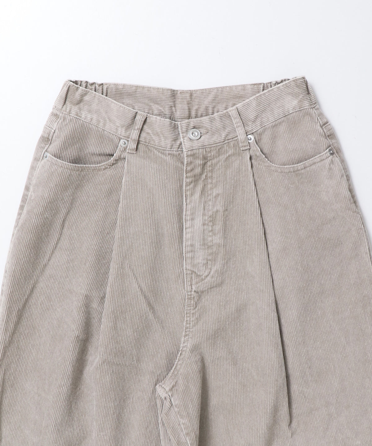 CORDUROY WIDE-LEG PANTS