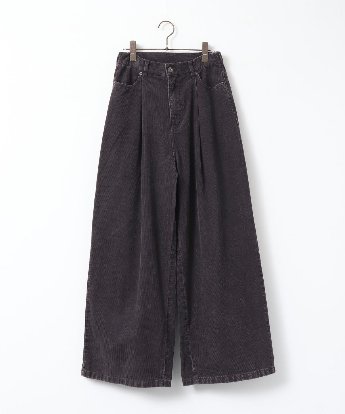 CORDUROY WIDE-LEG PANTS