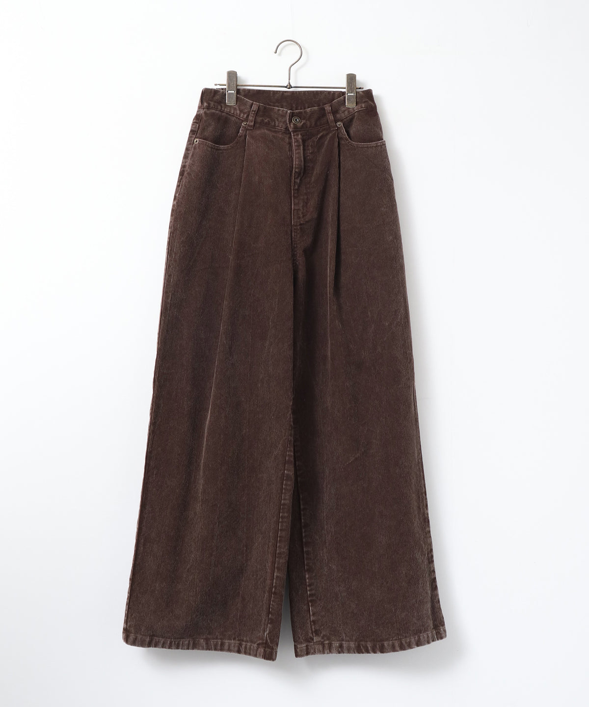 CORDUROY WIDE-LEG PANTS
