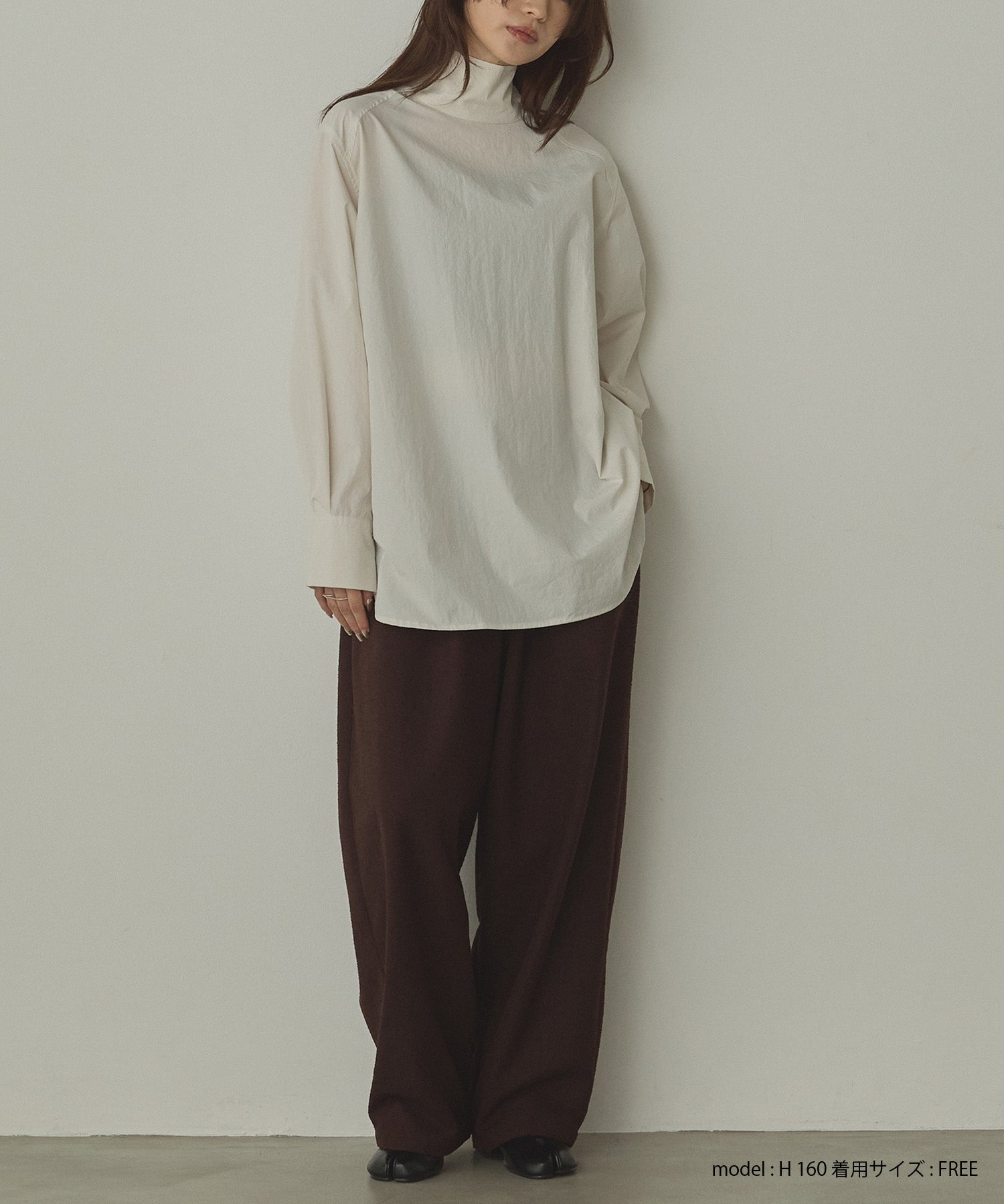 スラックスワイド タックパンツ