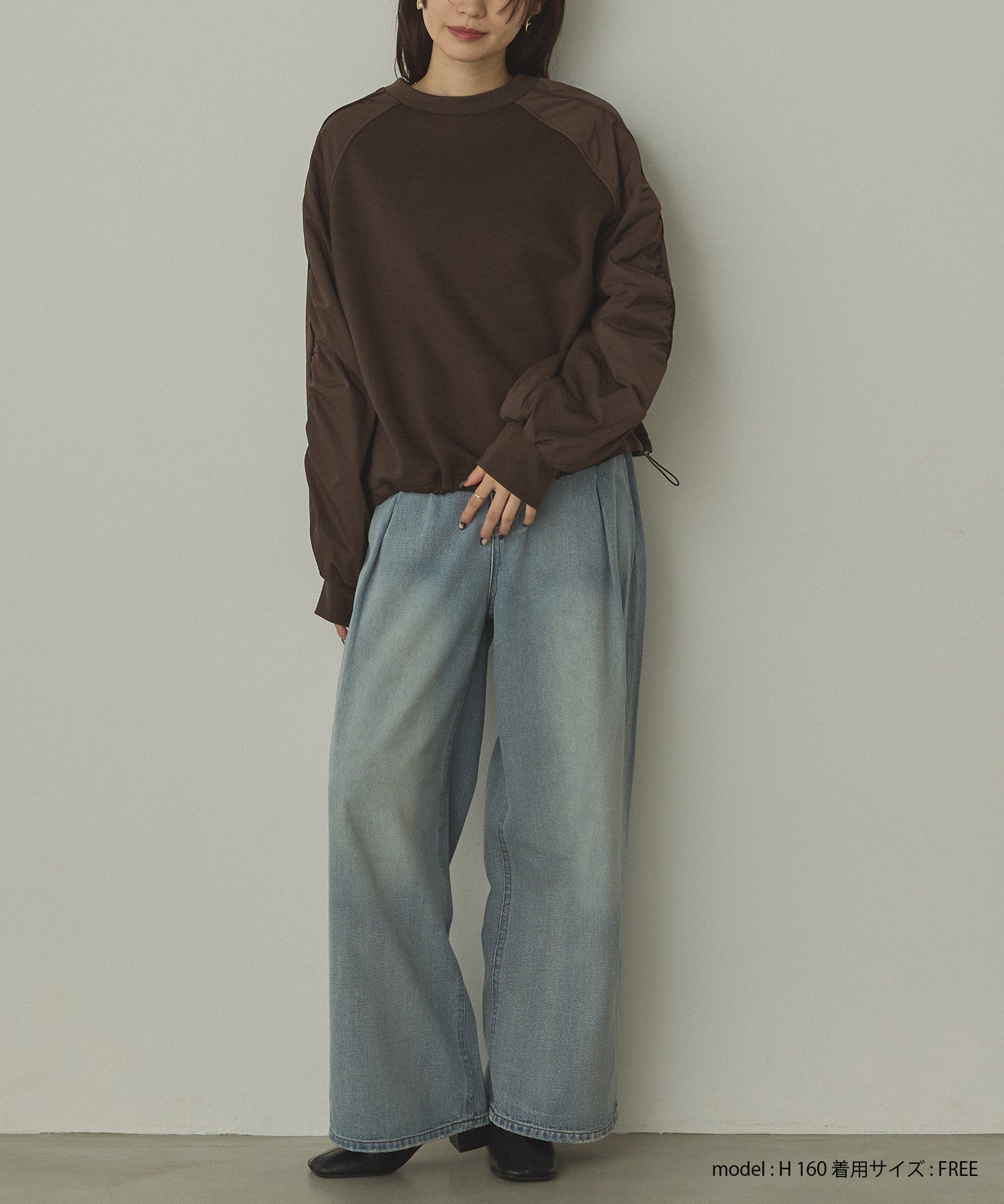 10ozポケットタック デニムパンツ