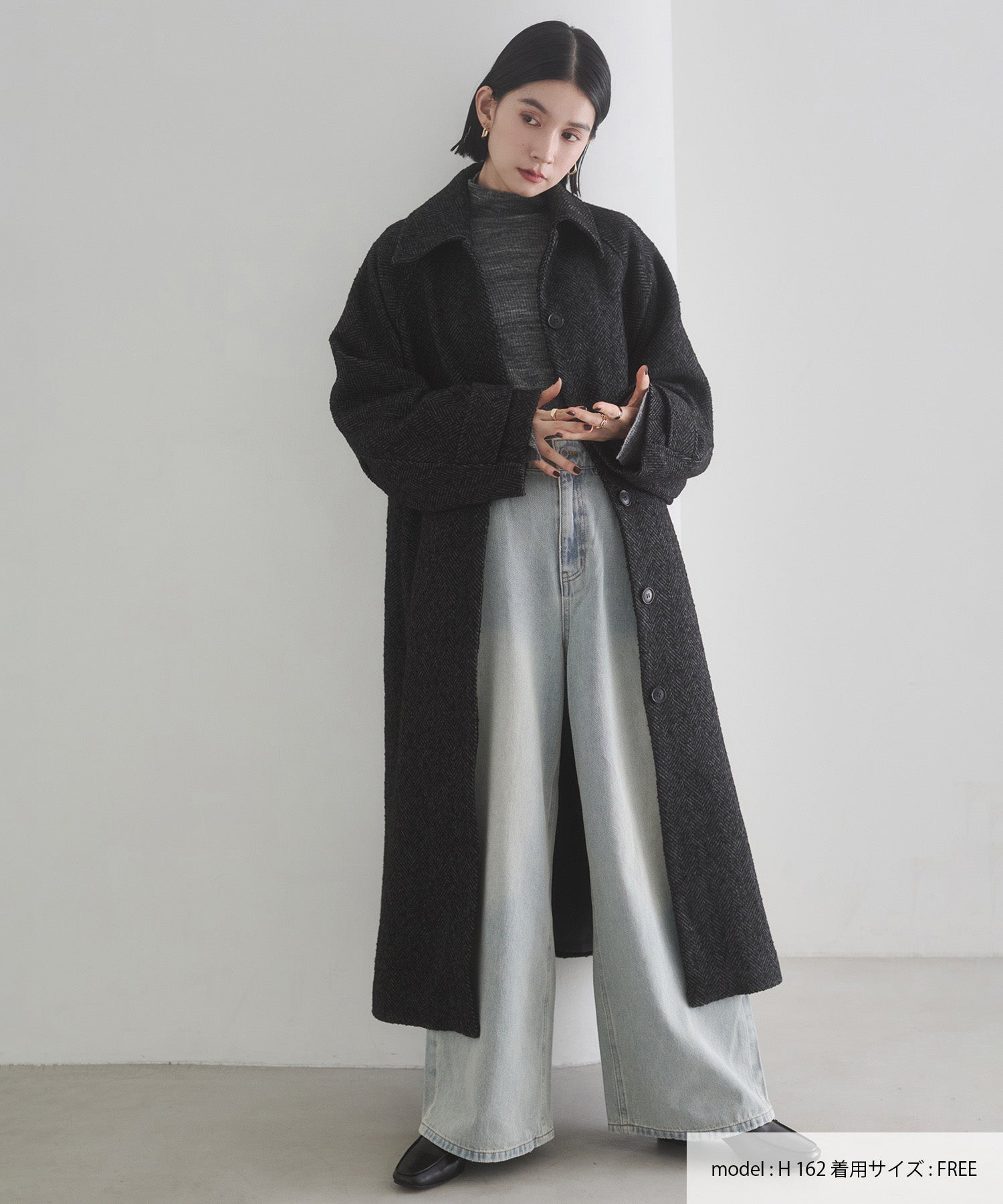 10ozポケットタック デニムパンツ