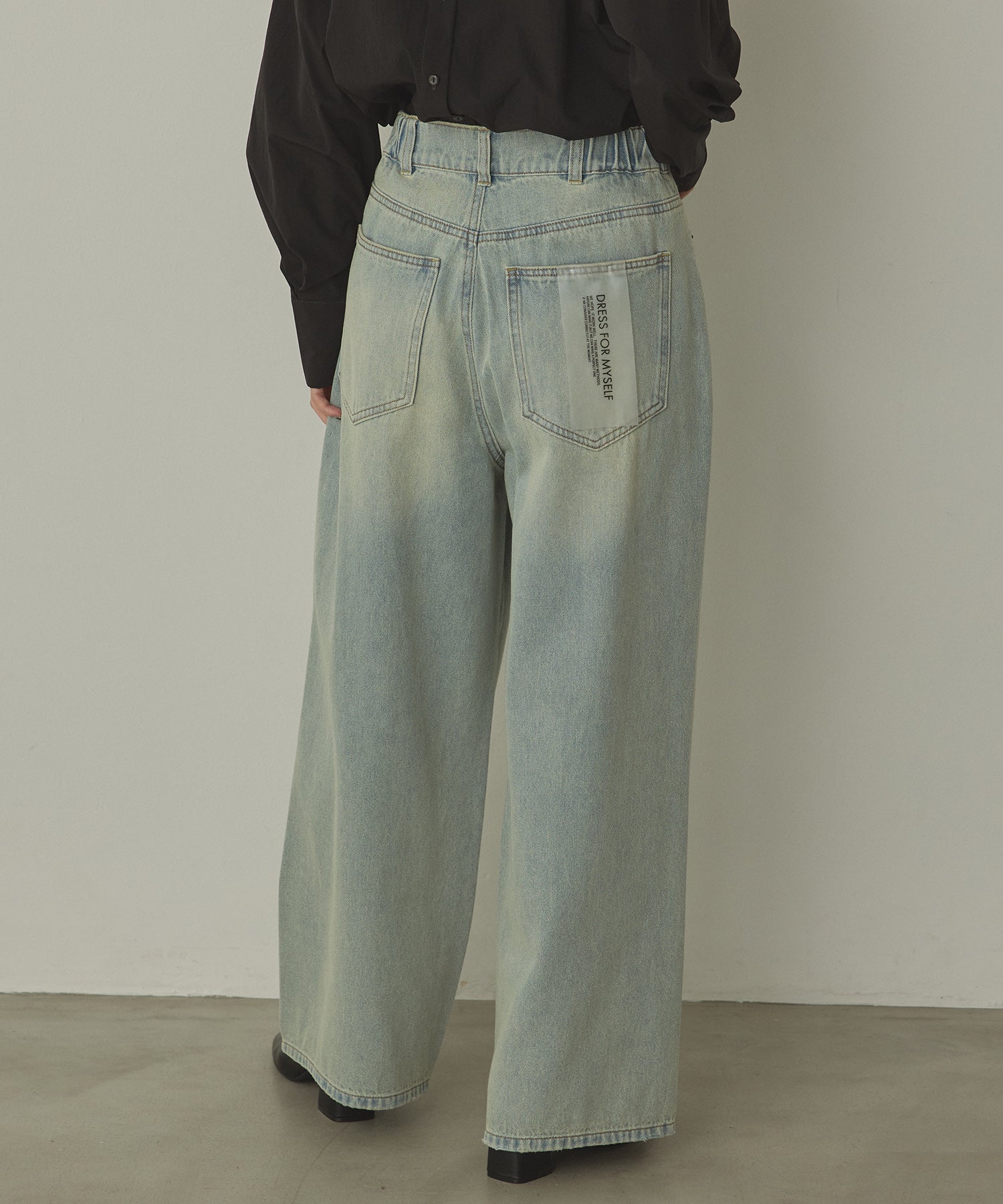 10ozポケットタック デニムパンツ