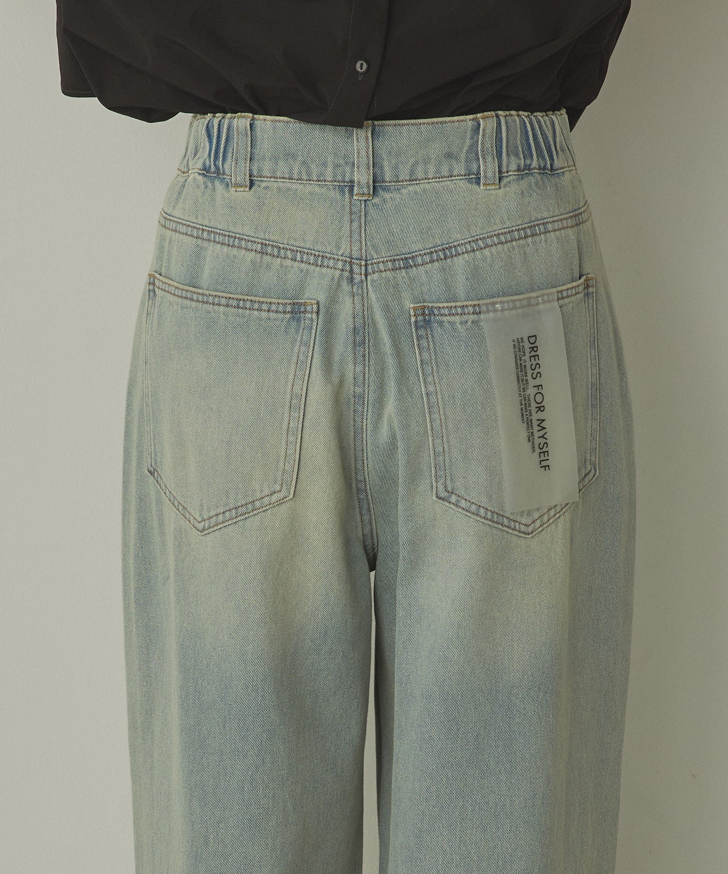 10ozポケットタック デニムパンツ