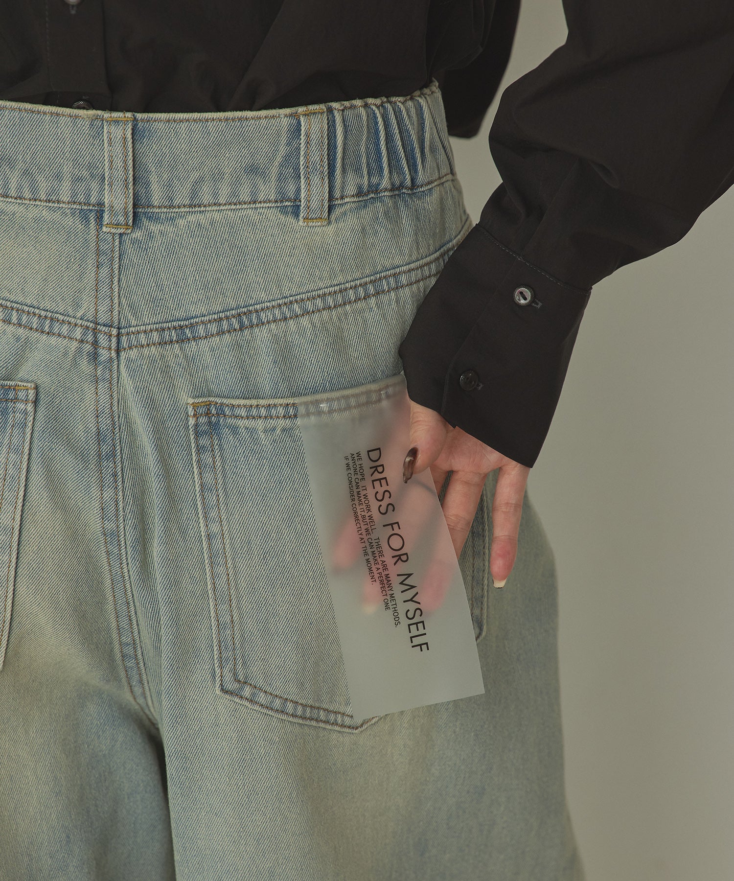 10ozポケットタック デニムパンツ