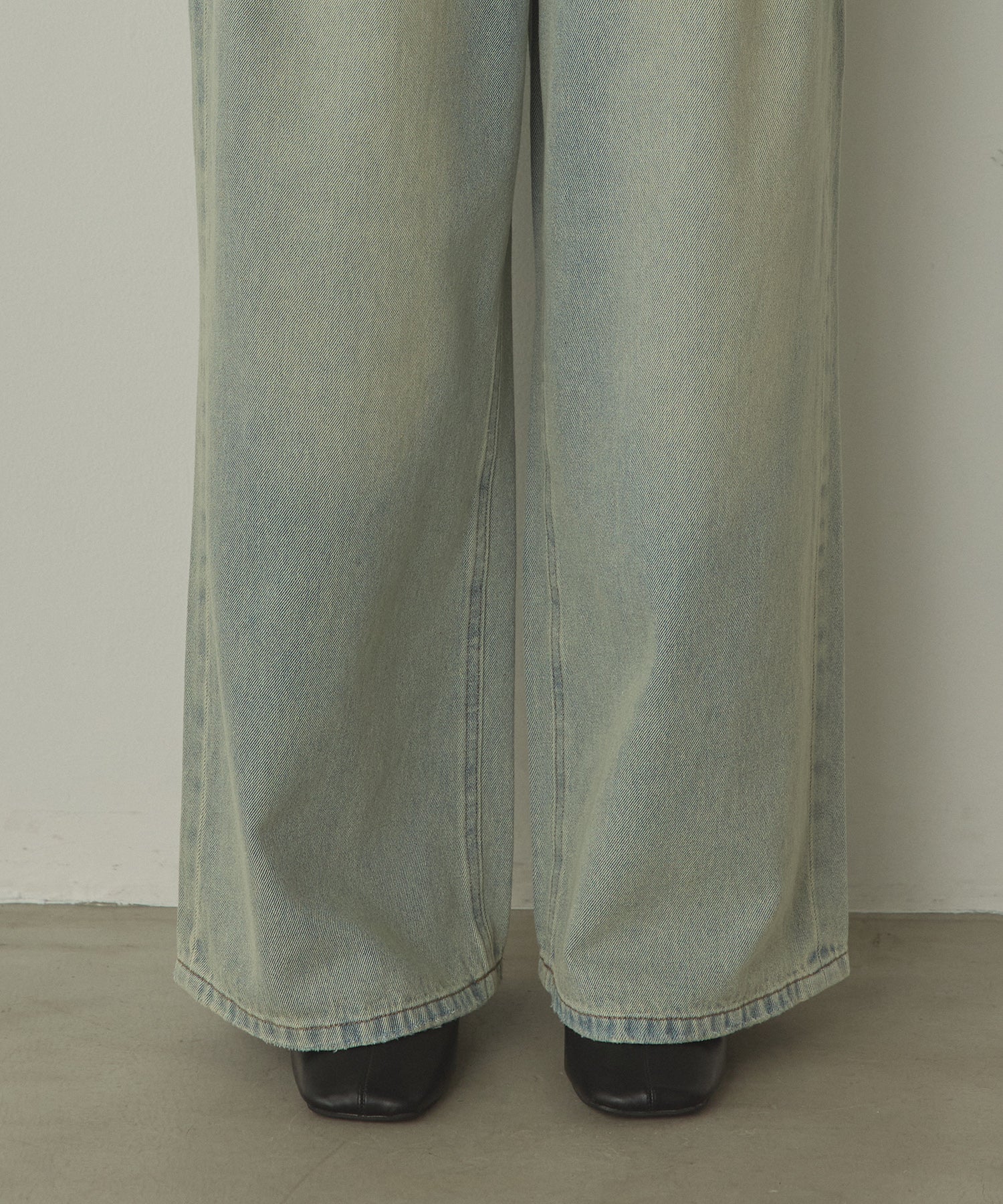 10ozポケットタック デニムパンツ