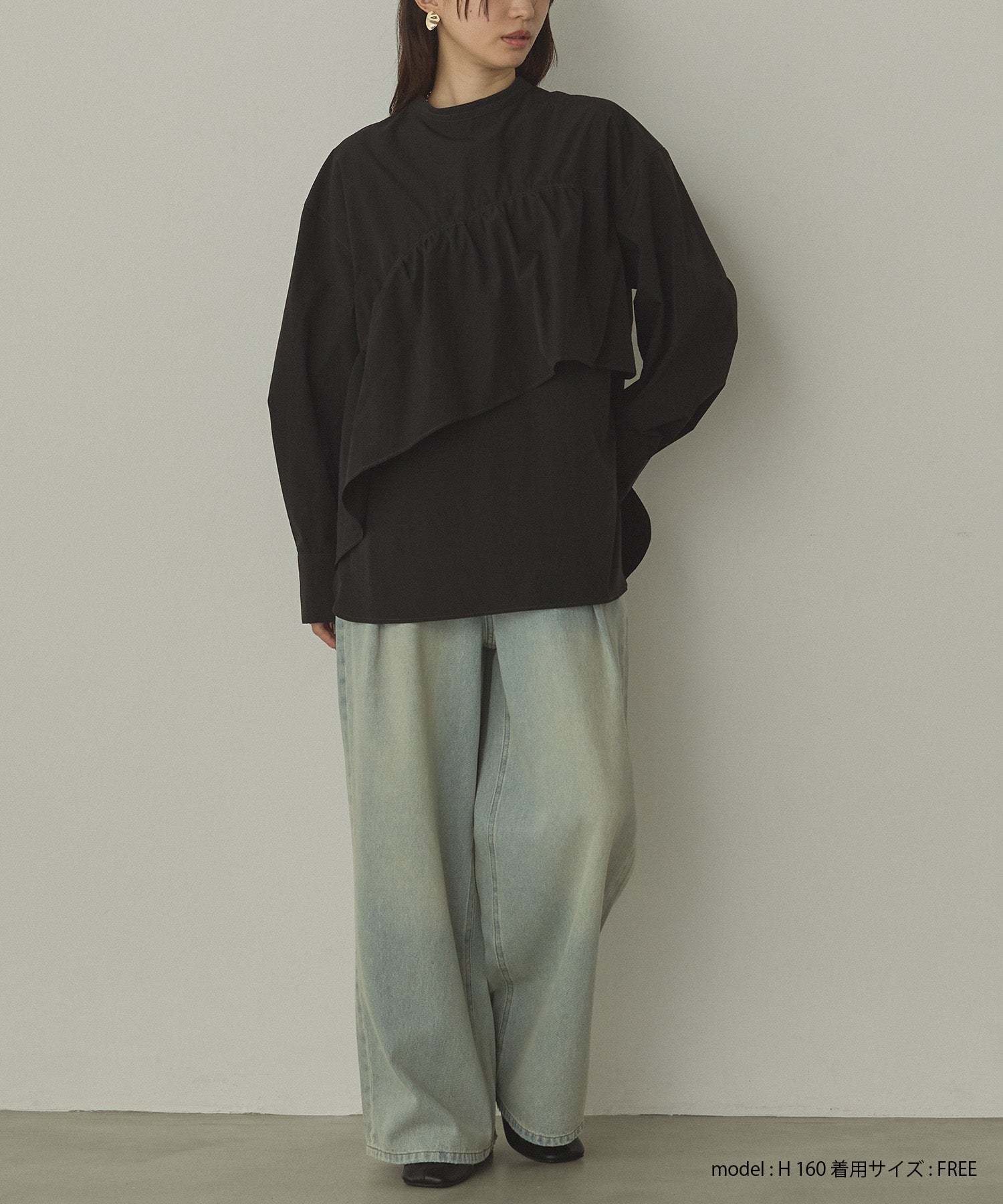 10ozポケットタック デニムパンツ