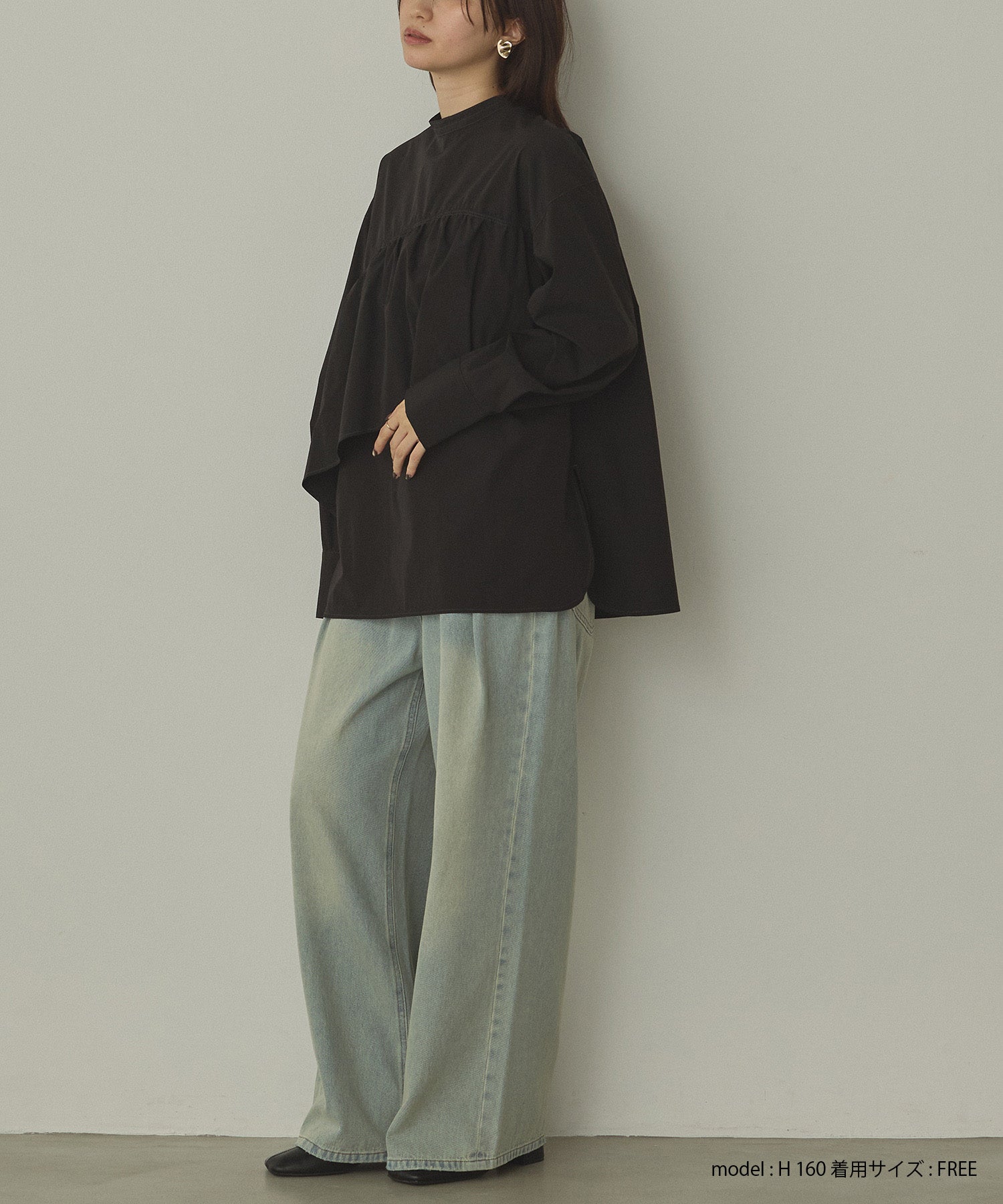 10ozポケットタック デニムパンツ