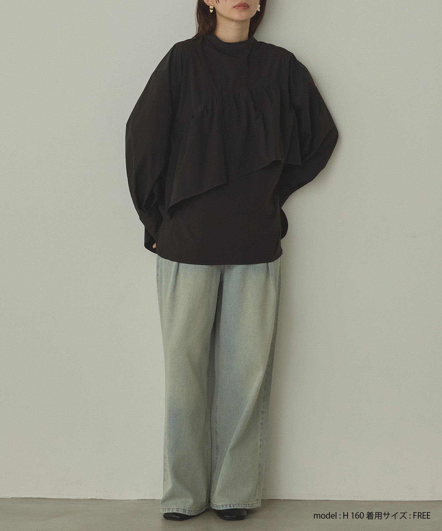 10ozポケットタック デニムパンツ