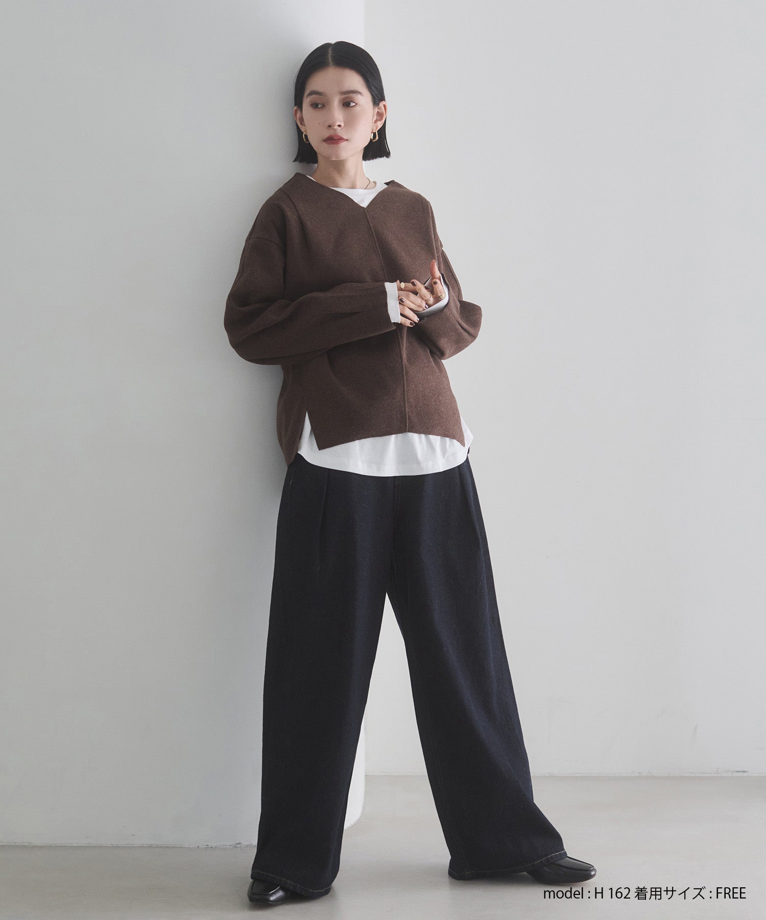 10ozポケットタック デニムパンツ