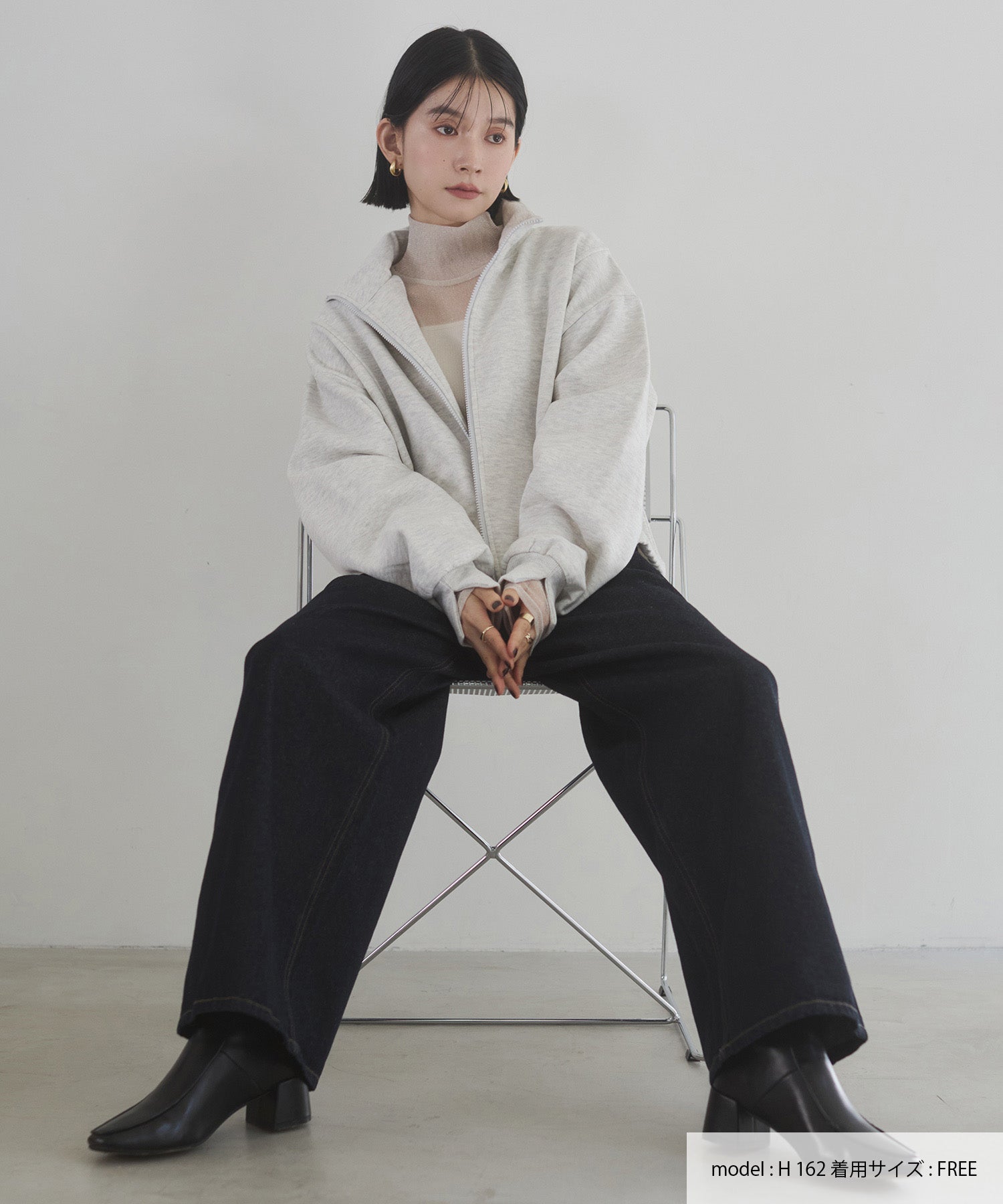 10ozポケットタック デニムパンツ