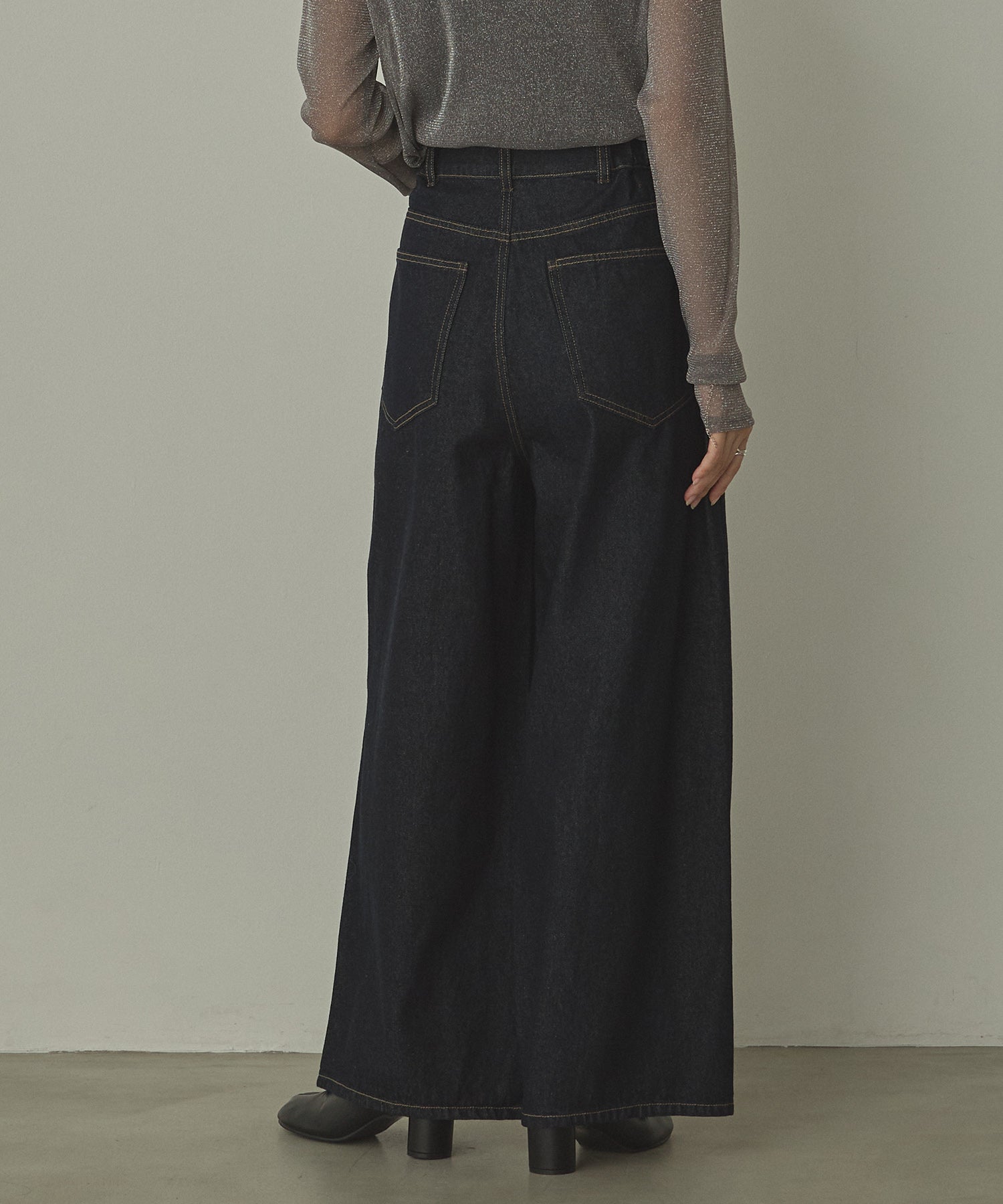 10ozポケットタック デニムパンツ