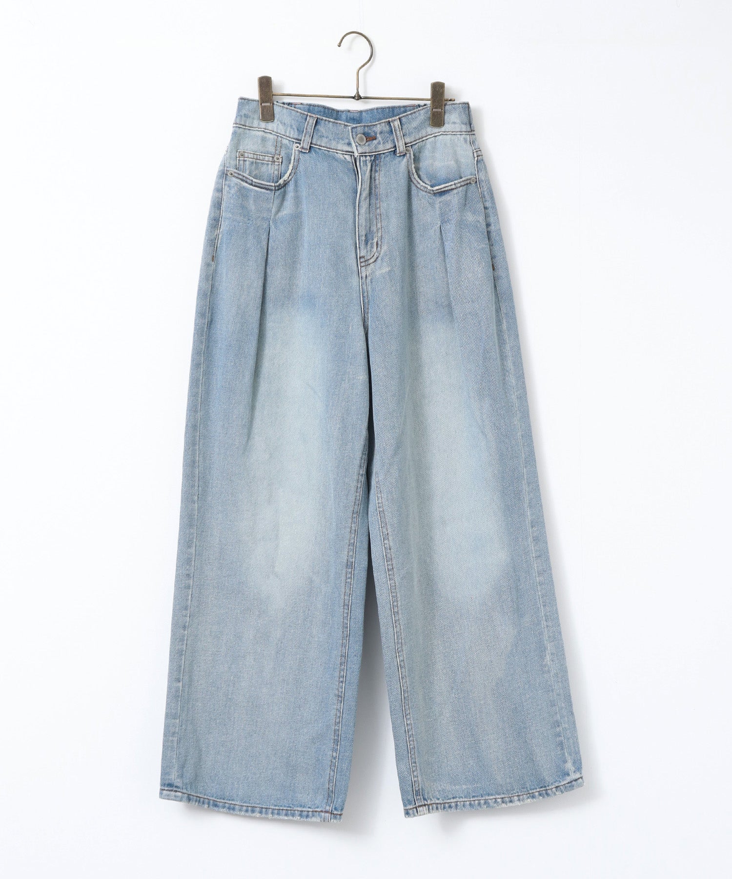 10ozポケットタック デニムパンツ