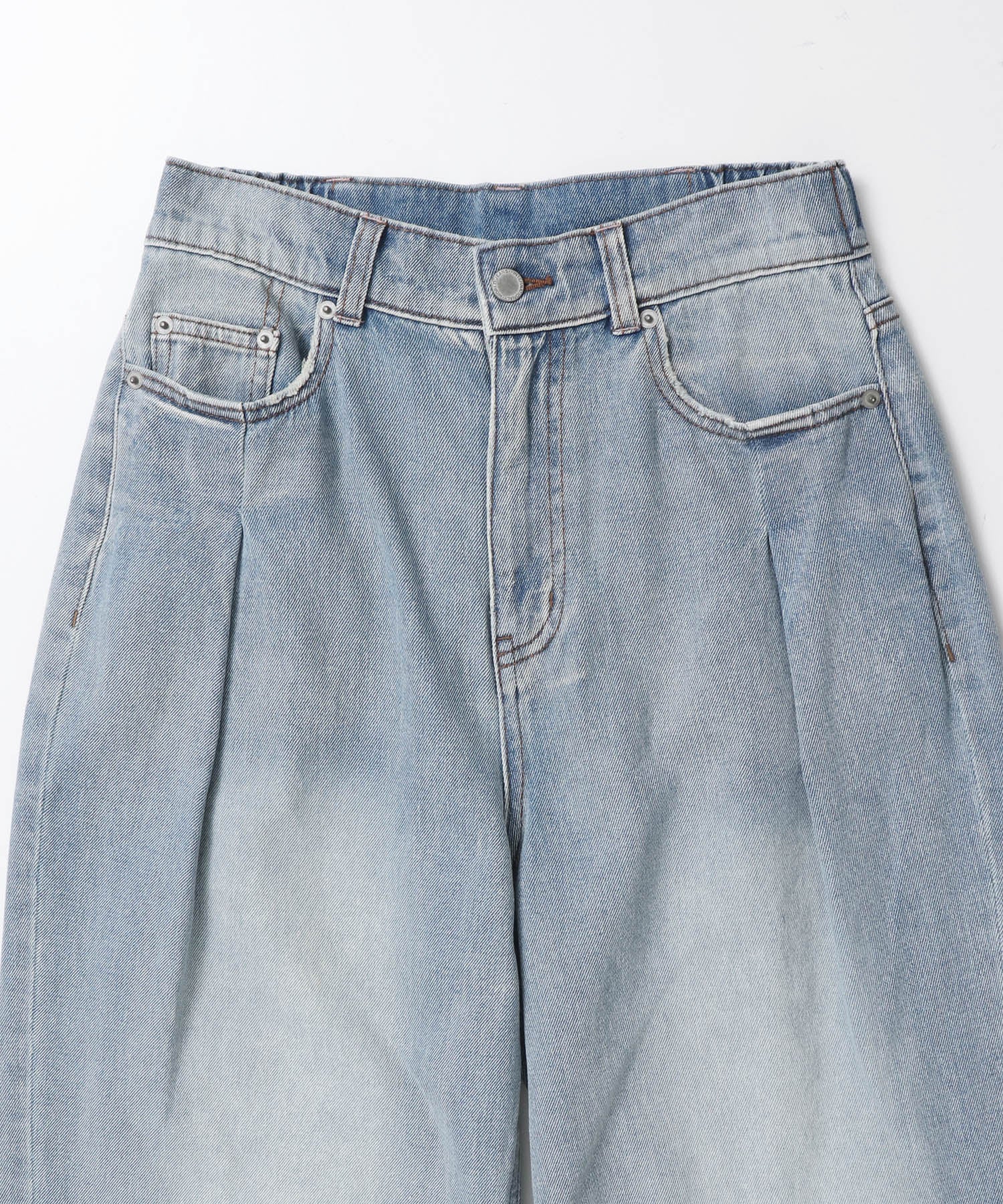 10ozポケットタック デニムパンツ