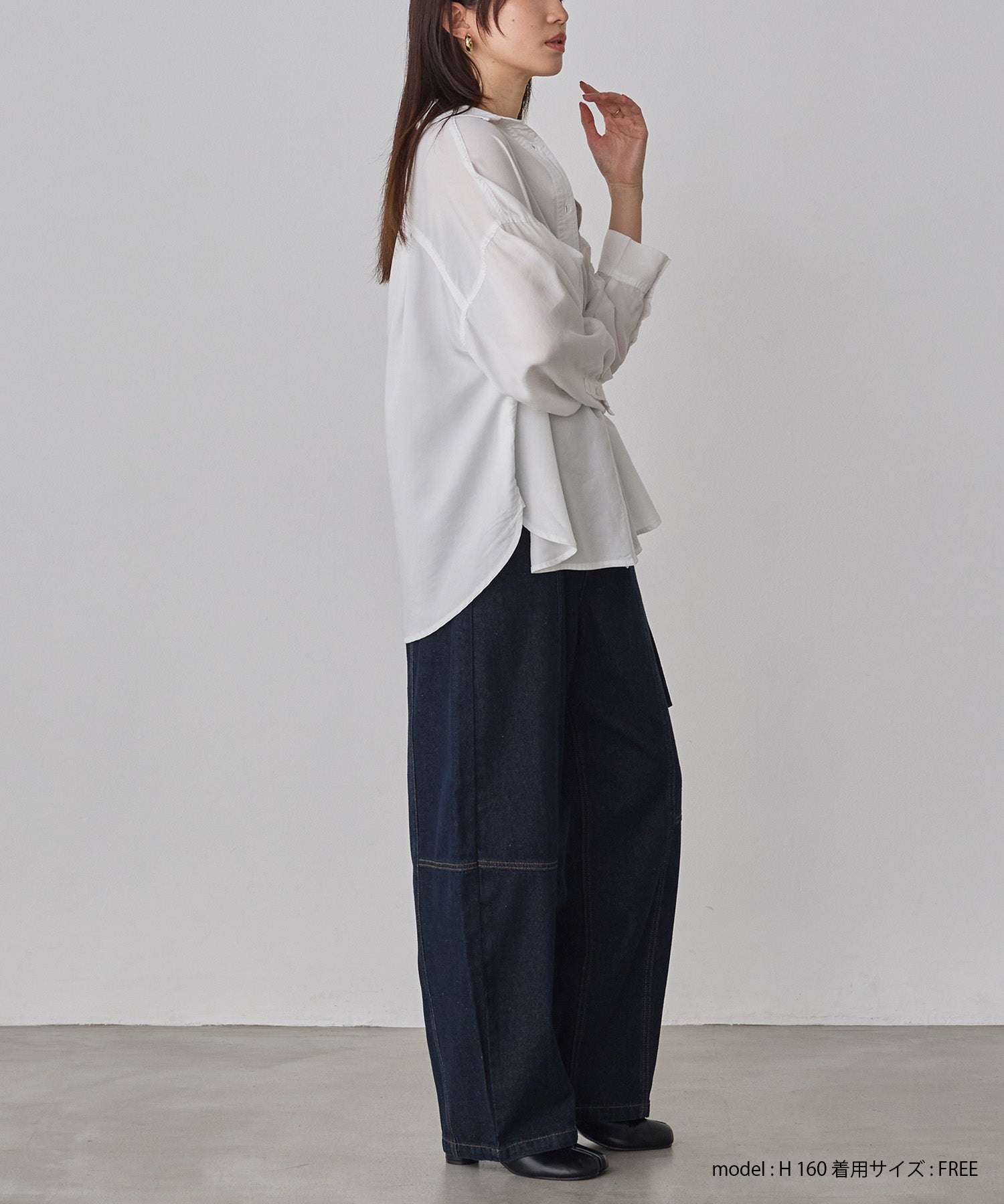 デニム/ツイル バレルパンツ