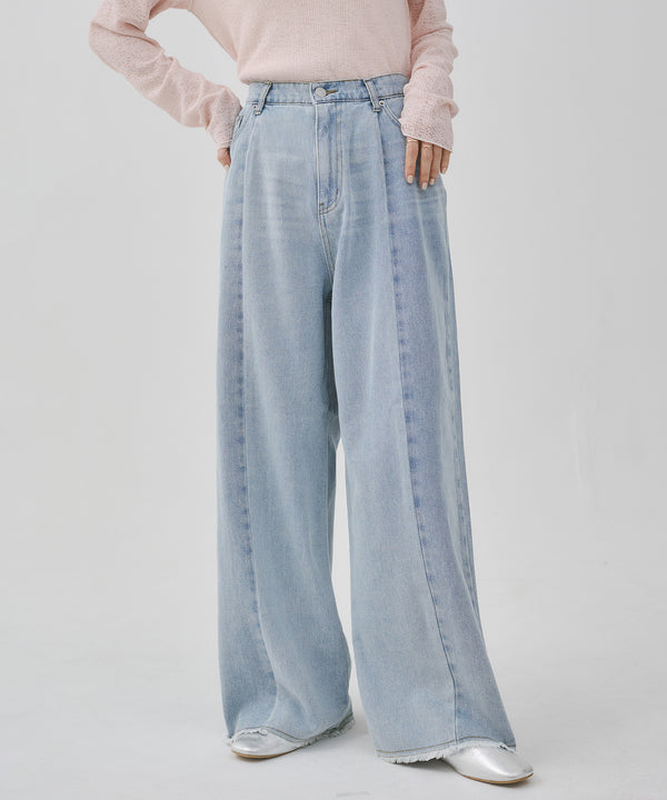 Bicolor Denim Pants