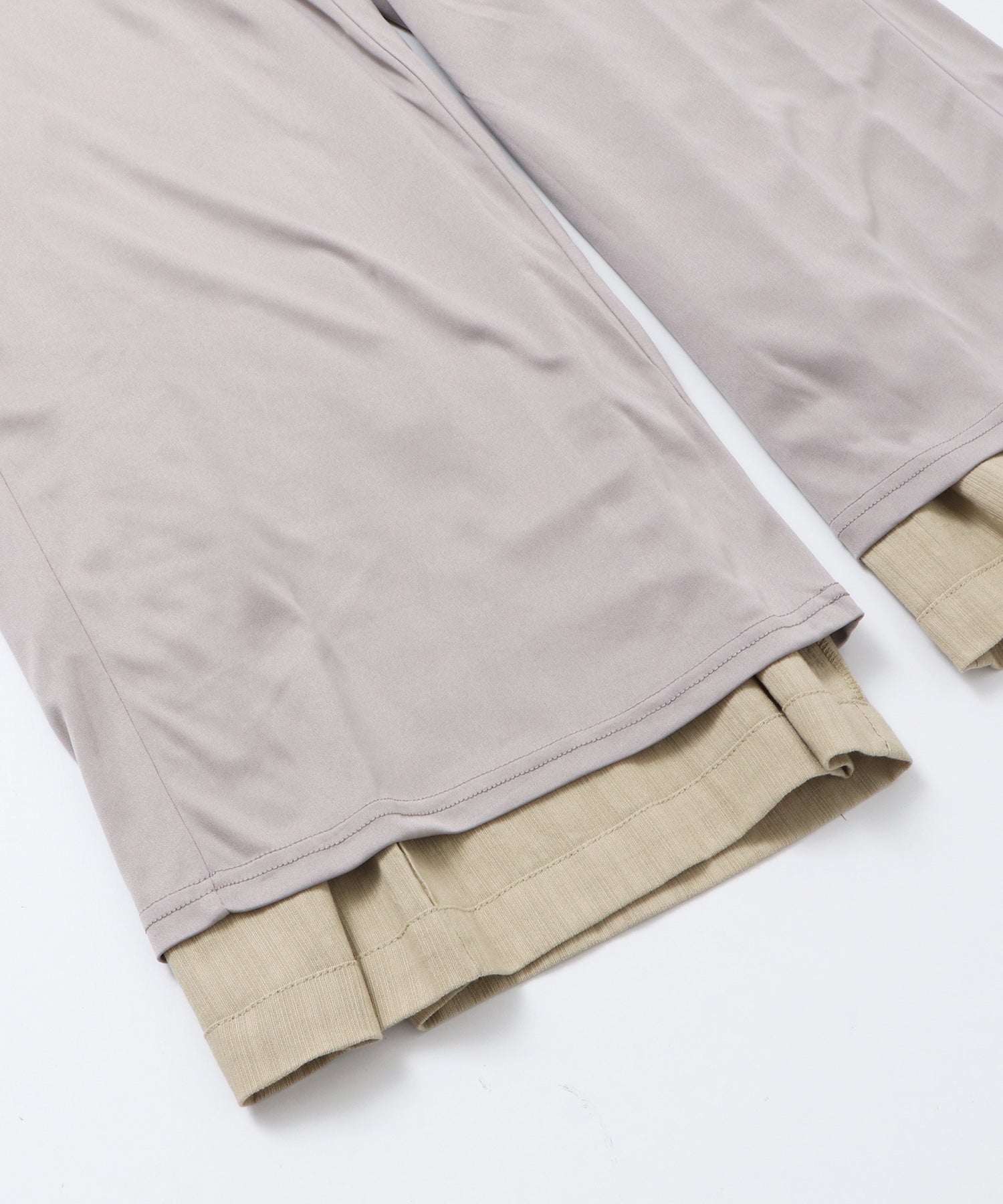 SPRING SLAB DEEP TUCK PANTS