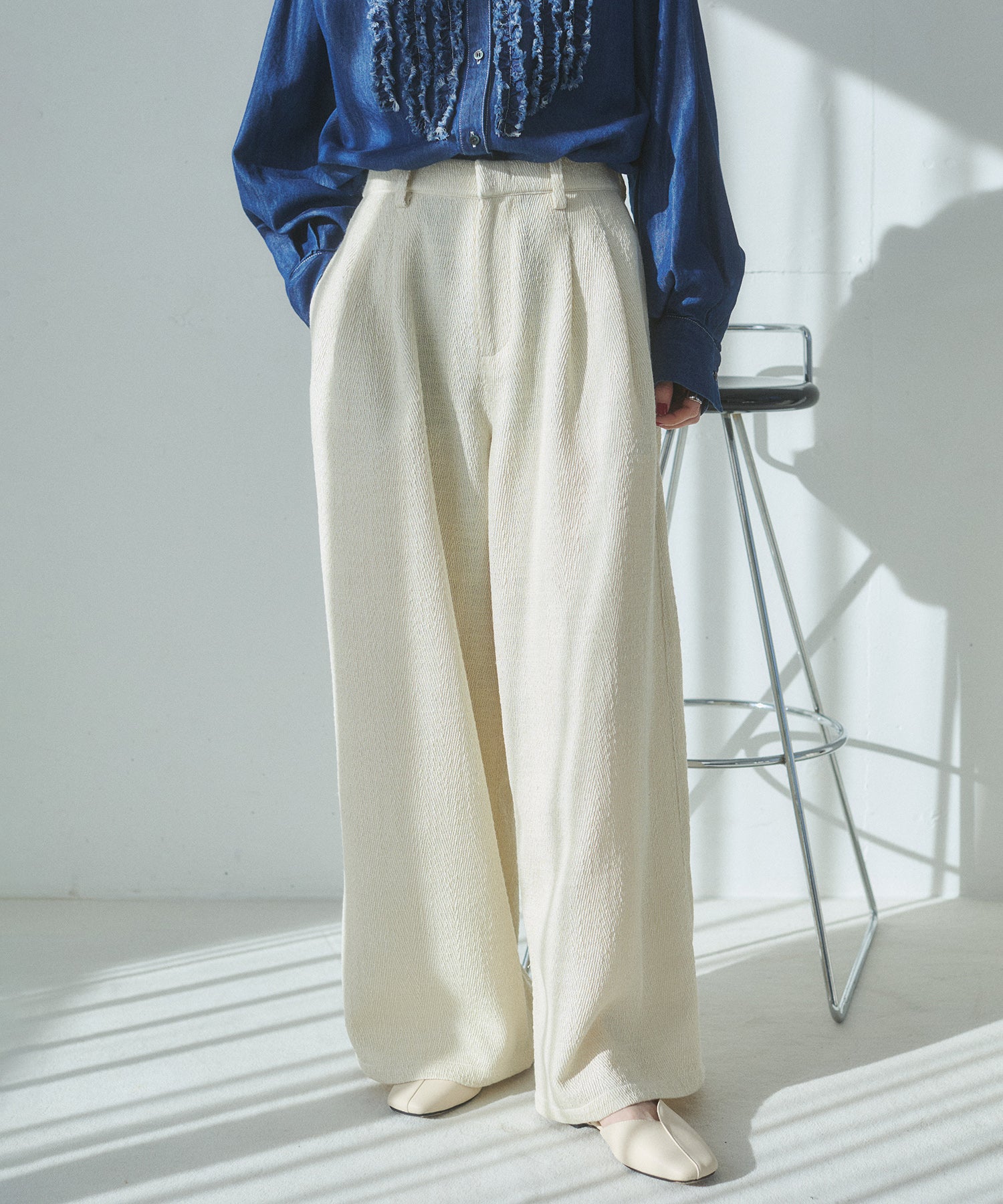 model : H162 着用サイズ : FREE