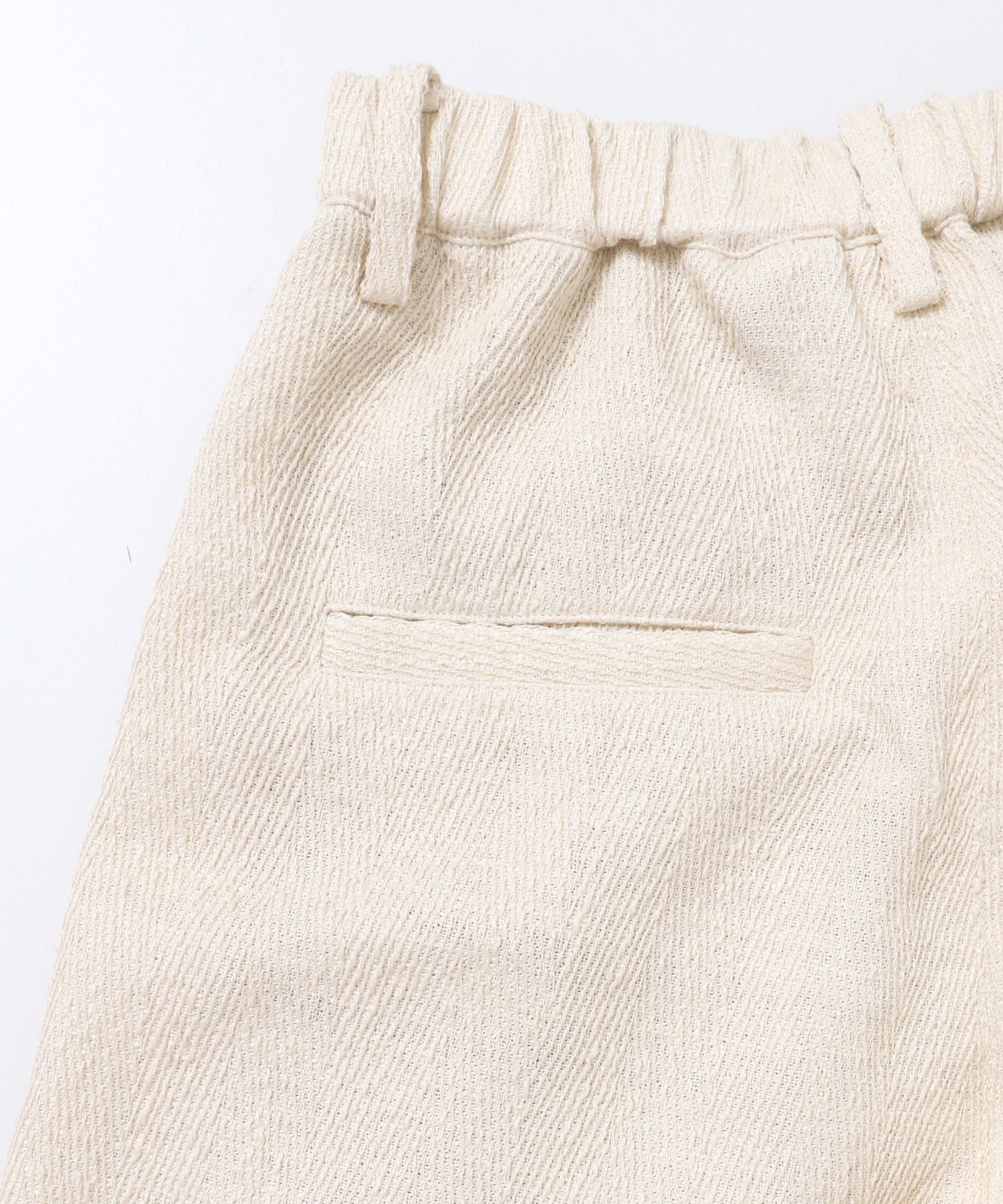 デニムライク ヘリンボーン タックパンツ