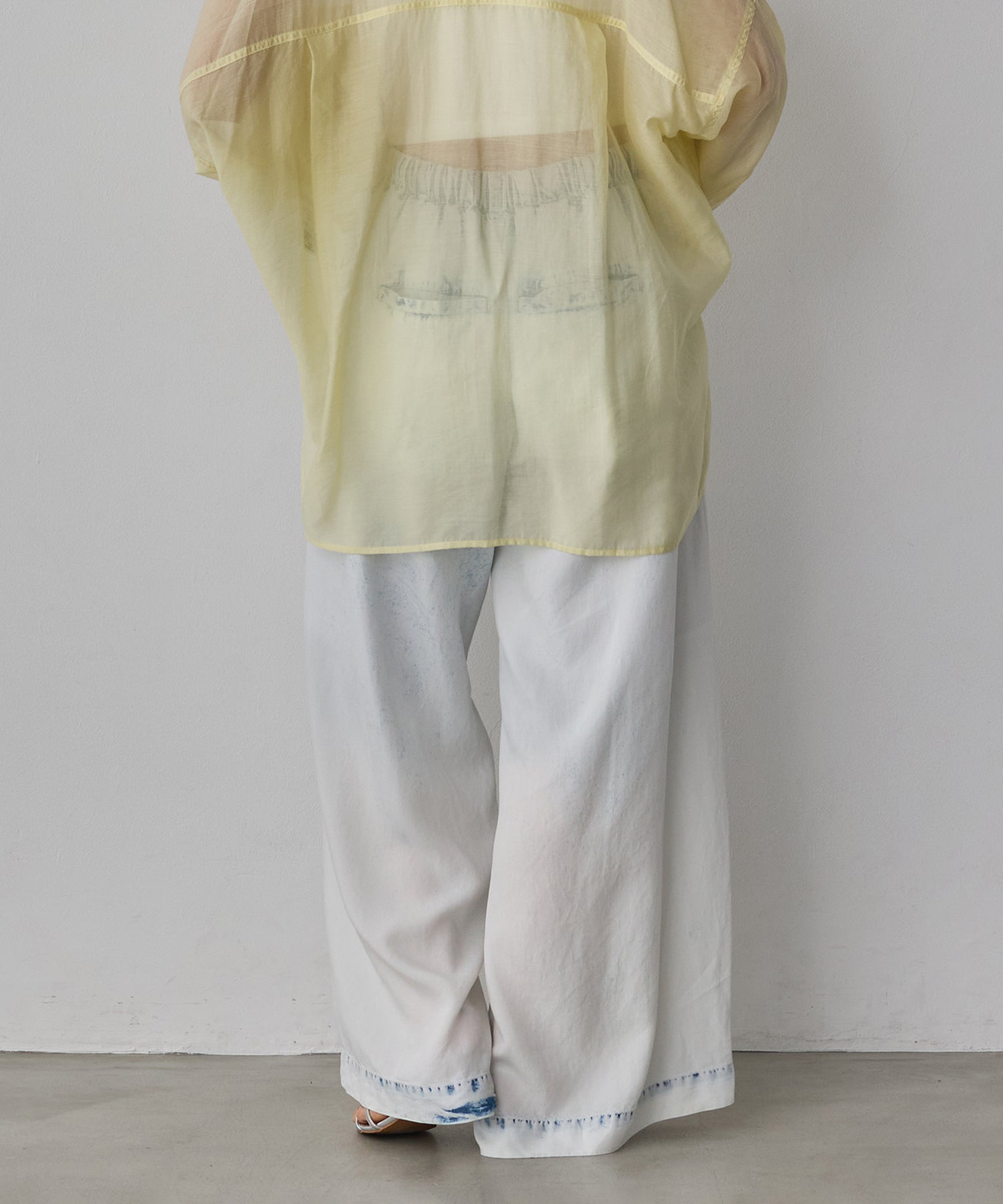 TENCEL DENIM WIDE PANTS