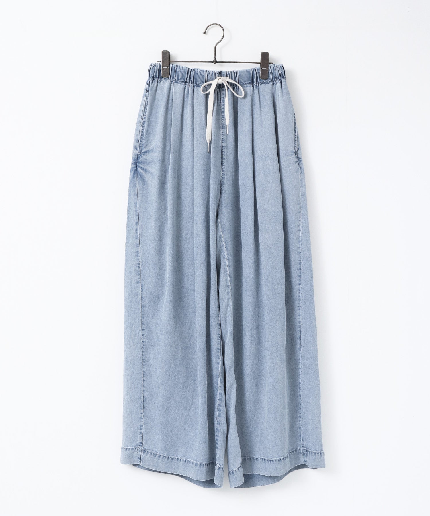 TENCEL DENIM WIDE PANTS