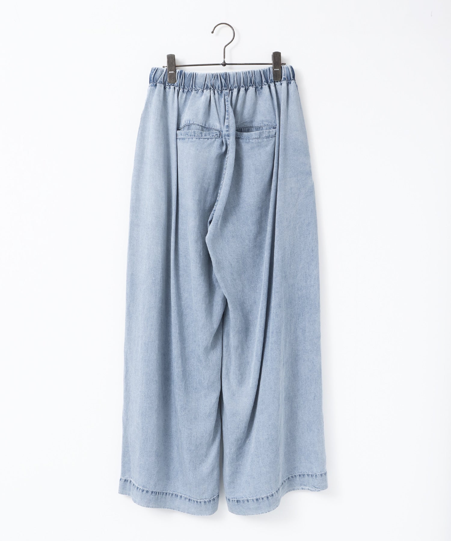 TENCEL DENIM WIDE PANTS