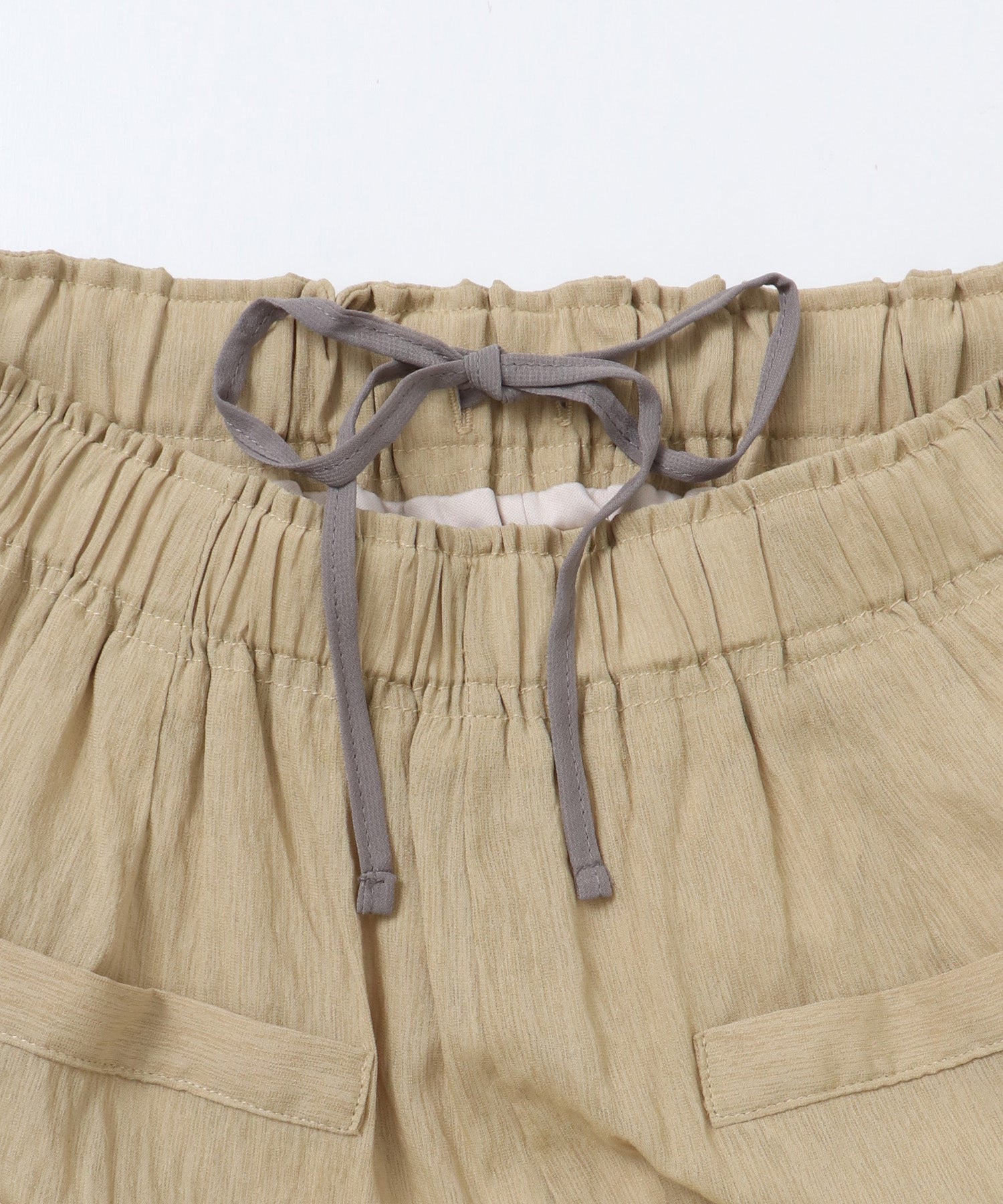 SHEER WIDE STRAIGHT PANTS