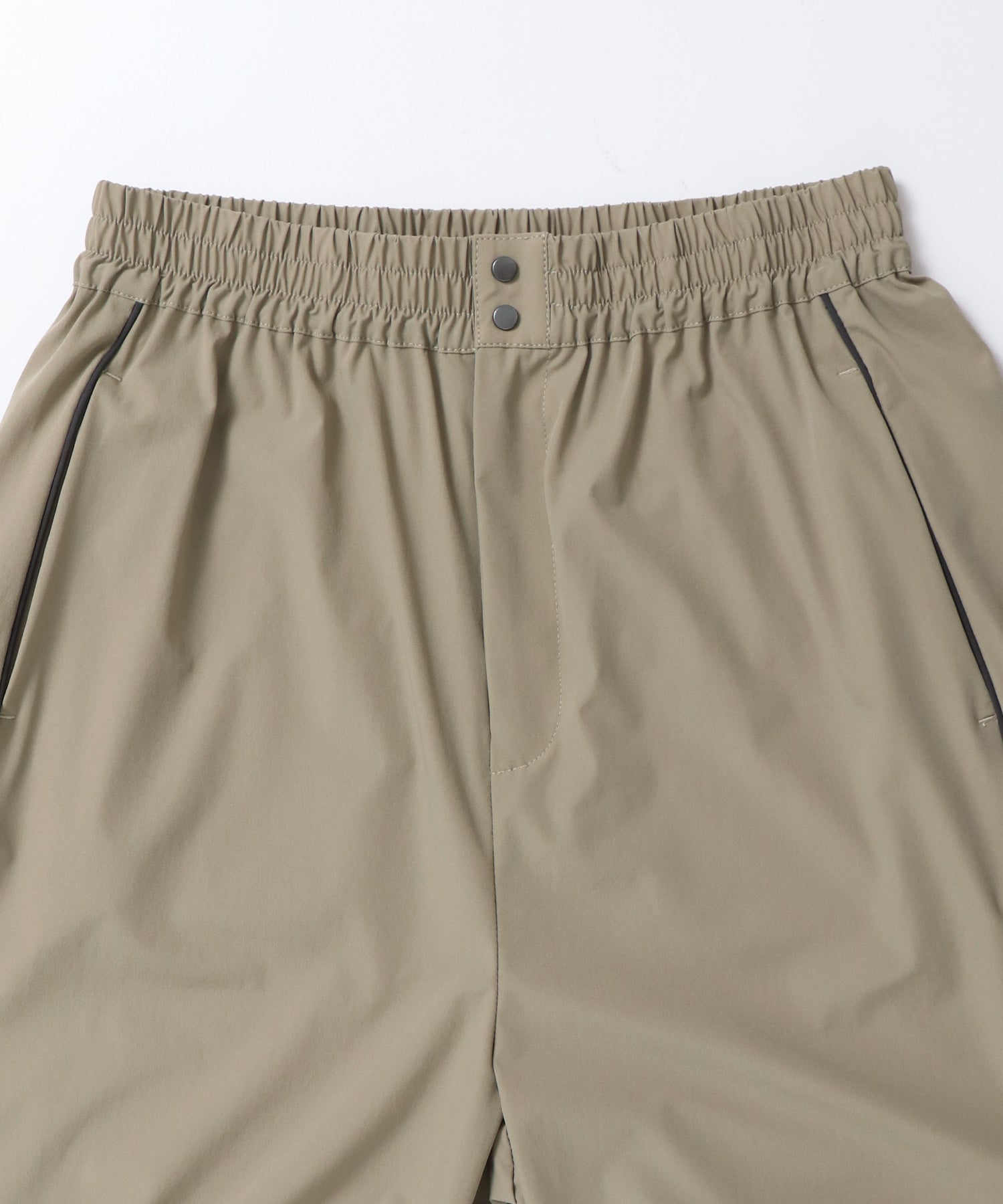 [ICE TOUCH] THICK-KNIT SIDE-STRIPE PANTS
