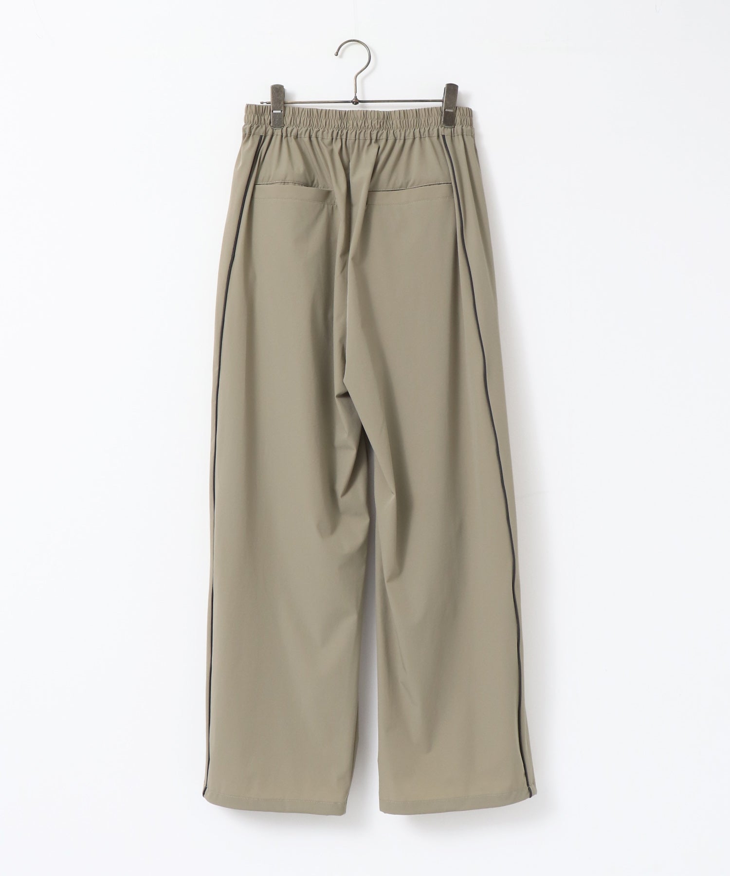 [ICE TOUCH] THICK-KNIT SIDE-STRIPE PANTS