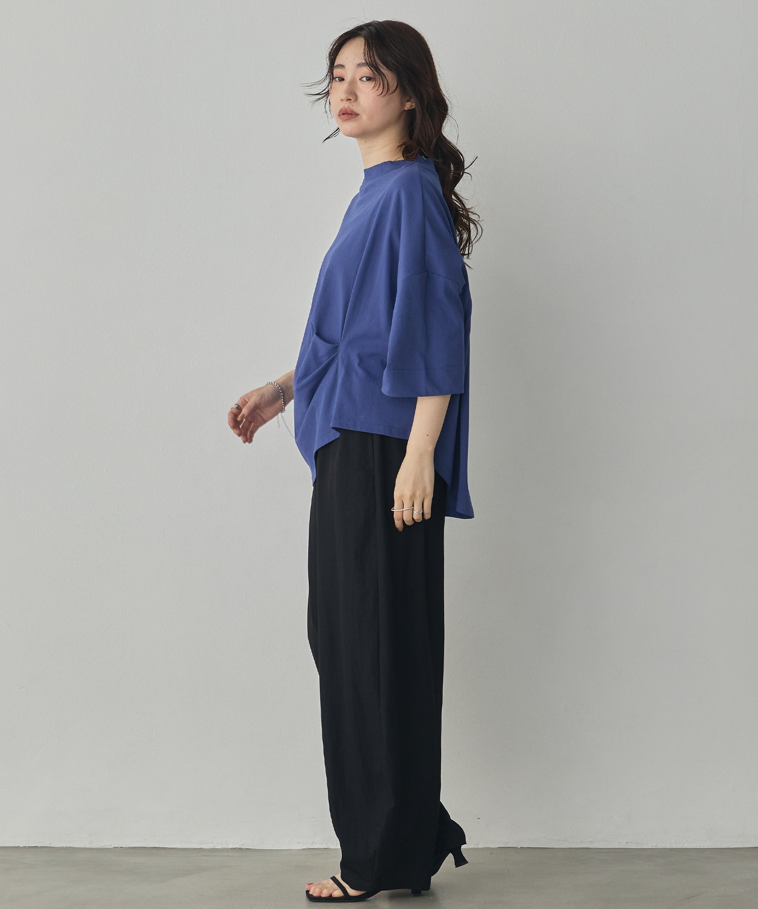 THICK-WEAVE CURVY PANTS