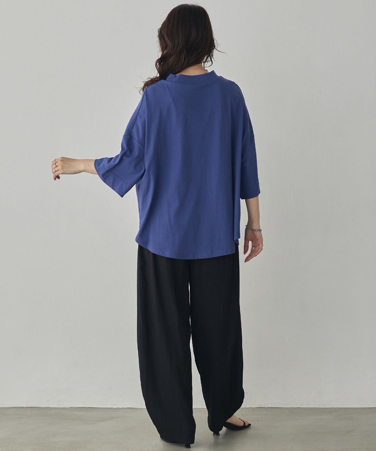 THICK-WEAVE CURVY PANTS