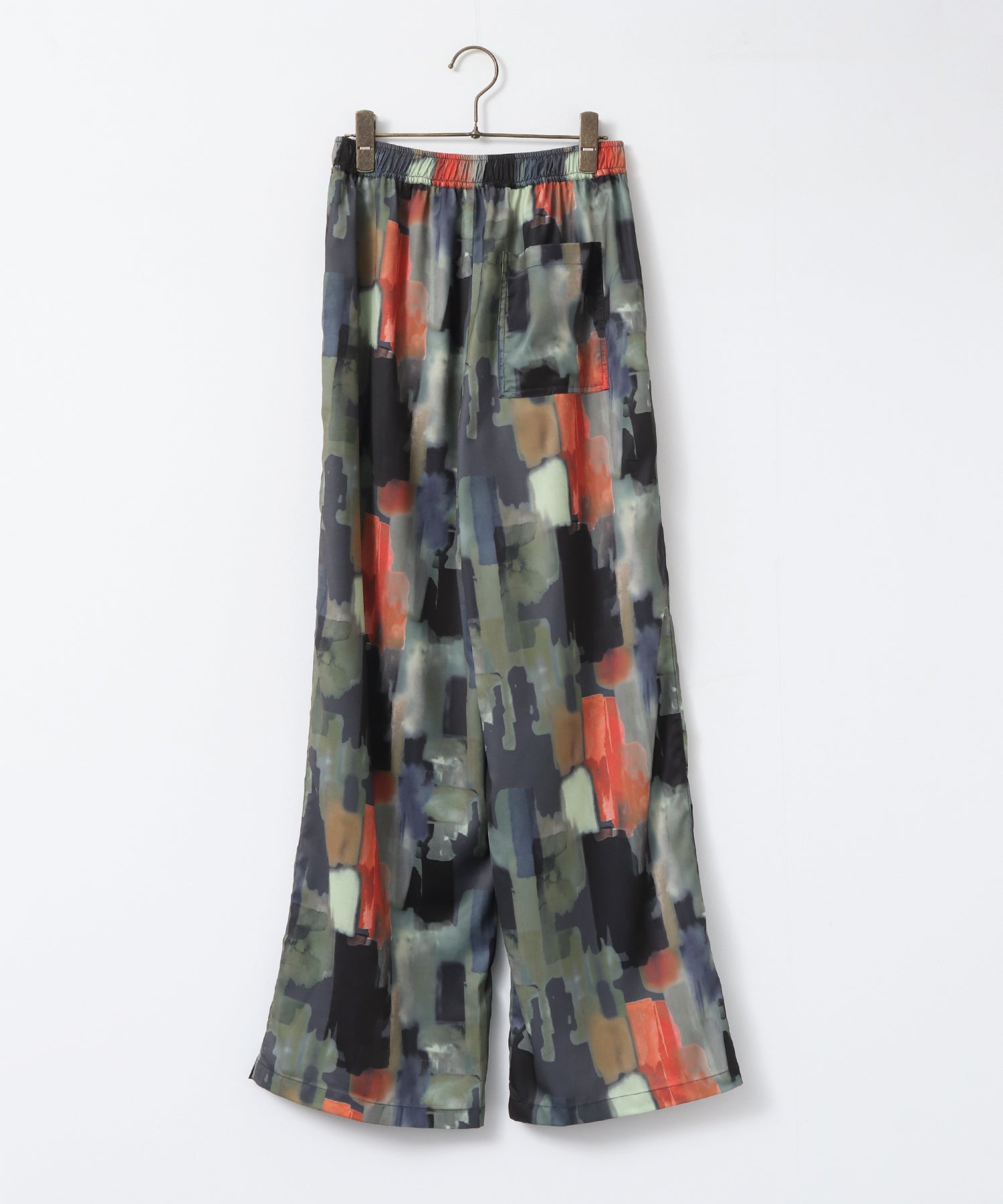 GEORGETTE-PRINT EASY PANTS