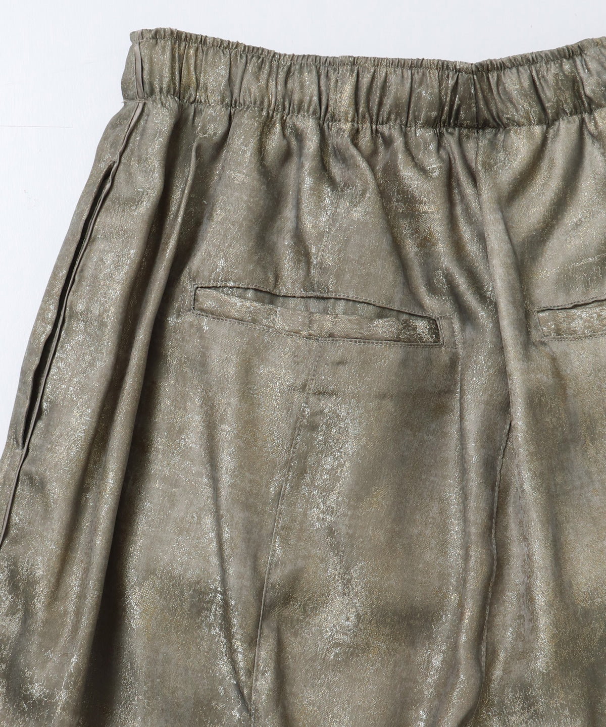 SHINY JACQUARD EASY PANTS