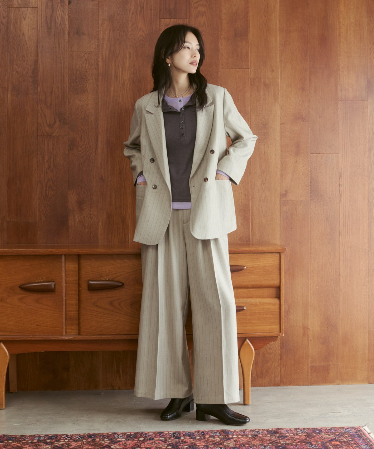 PLEATED PANTS