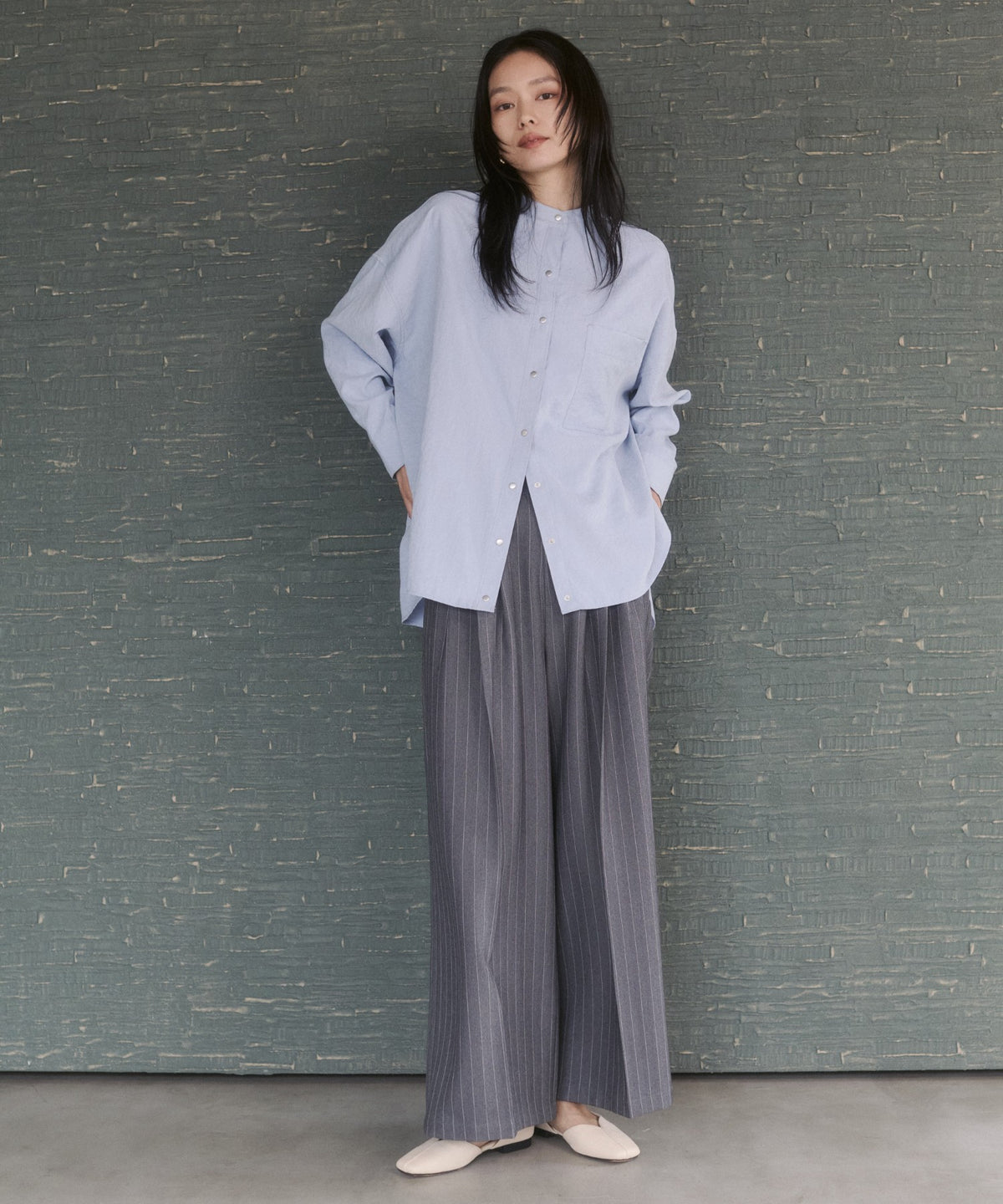 PLEATED PANTS