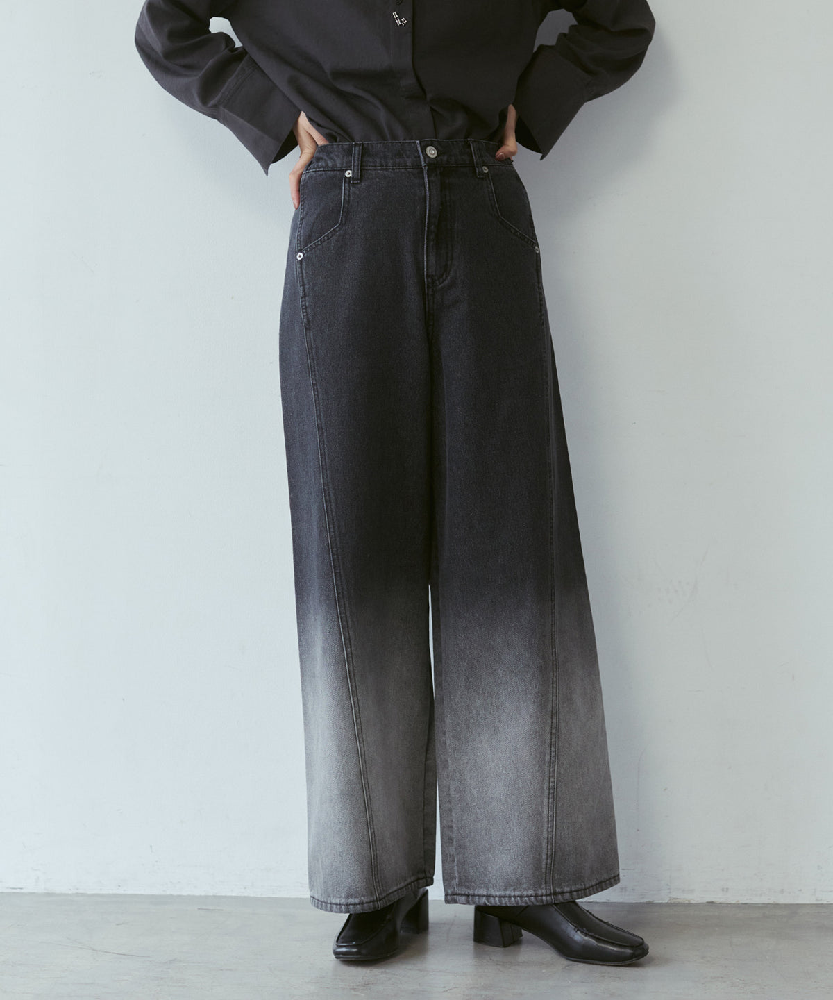 OMBRÉ DENIM PANTS