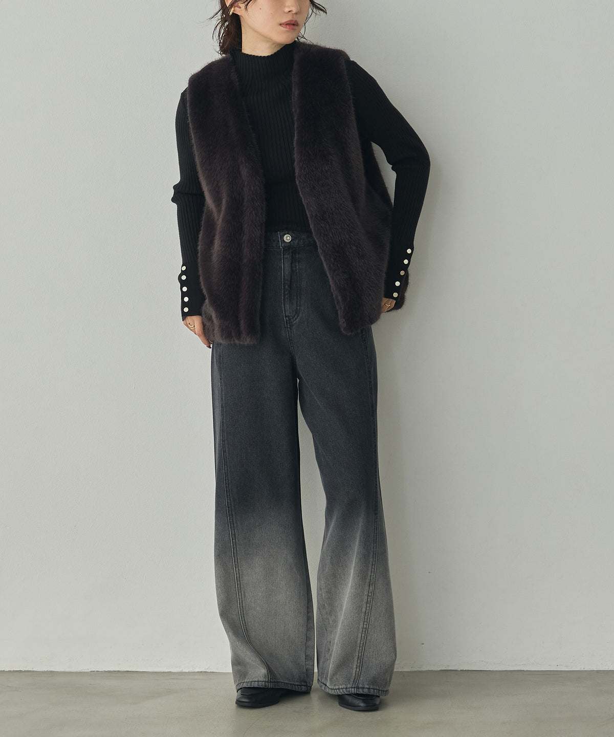 OMBRÉ DENIM PANTS