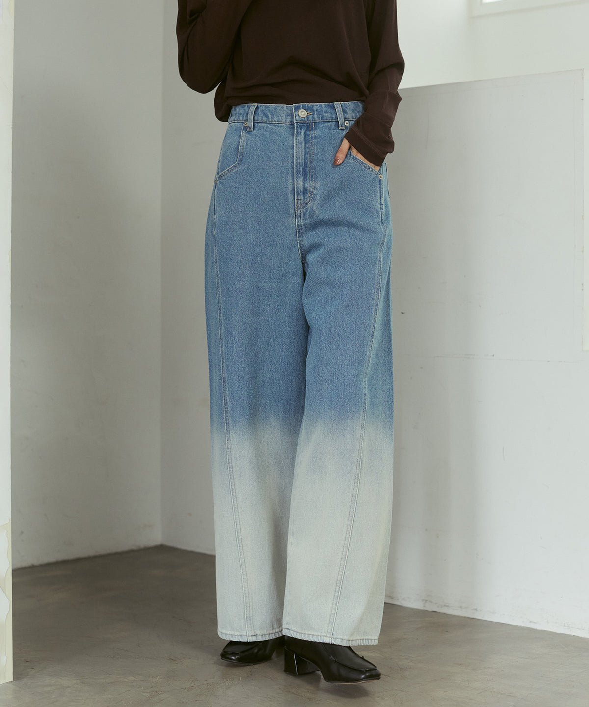 OMBRÉ DENIM PANTS