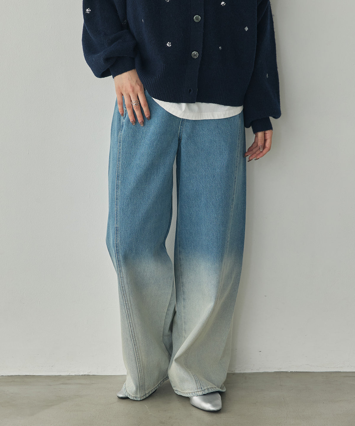 OMBRÉ DENIM PANTS