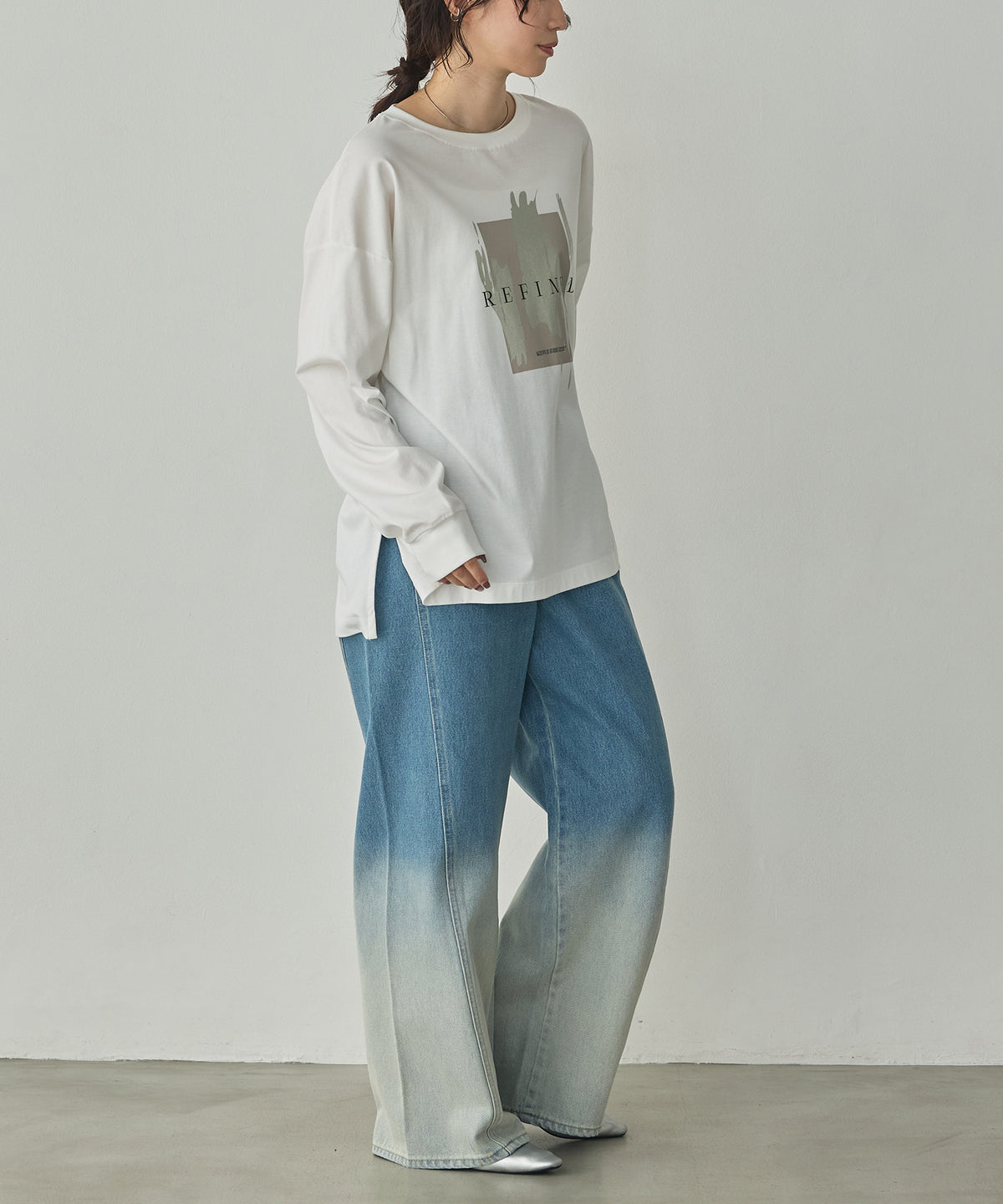 OMBRÉ DENIM PANTS