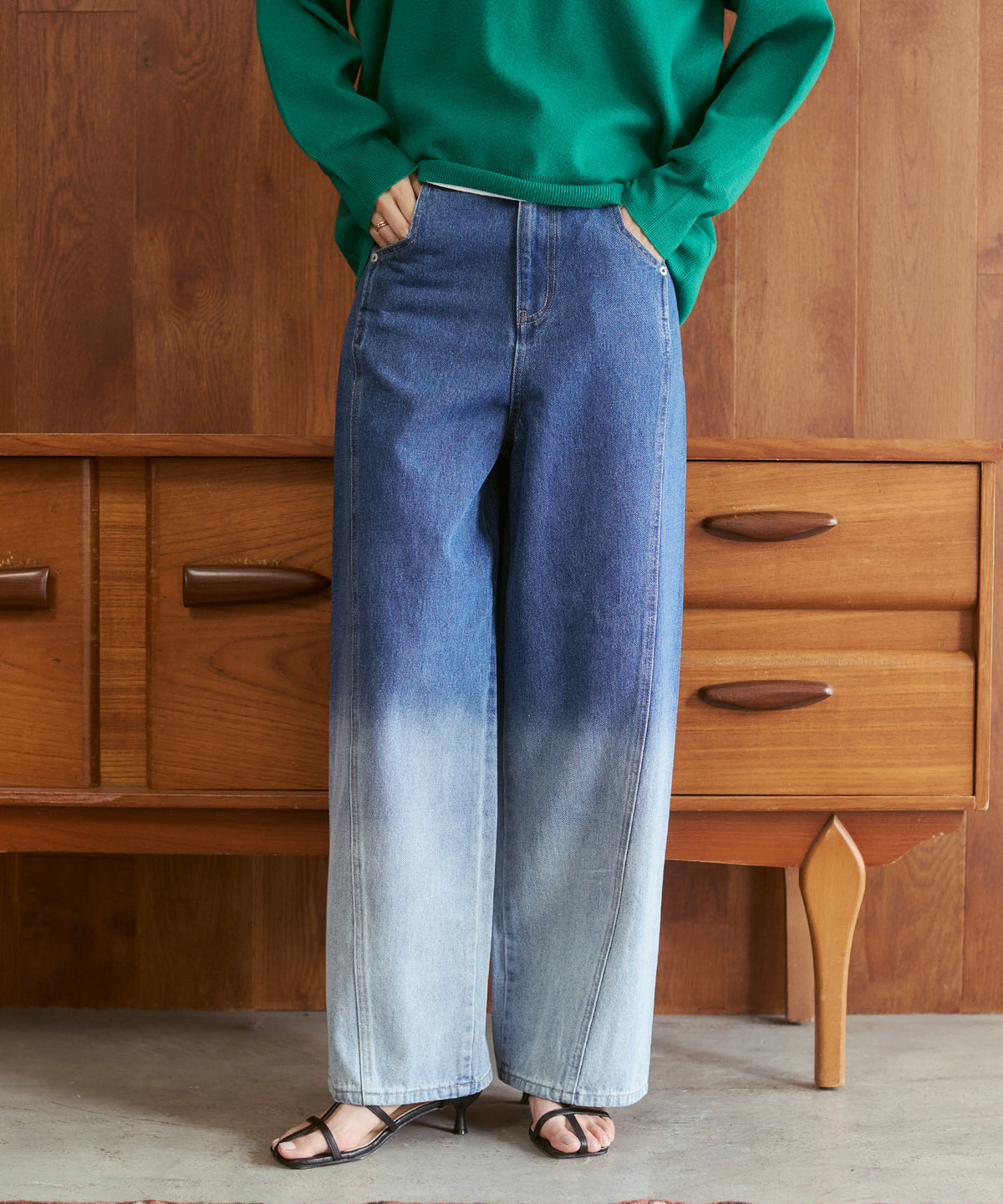OMBRÉ DENIM PANTS