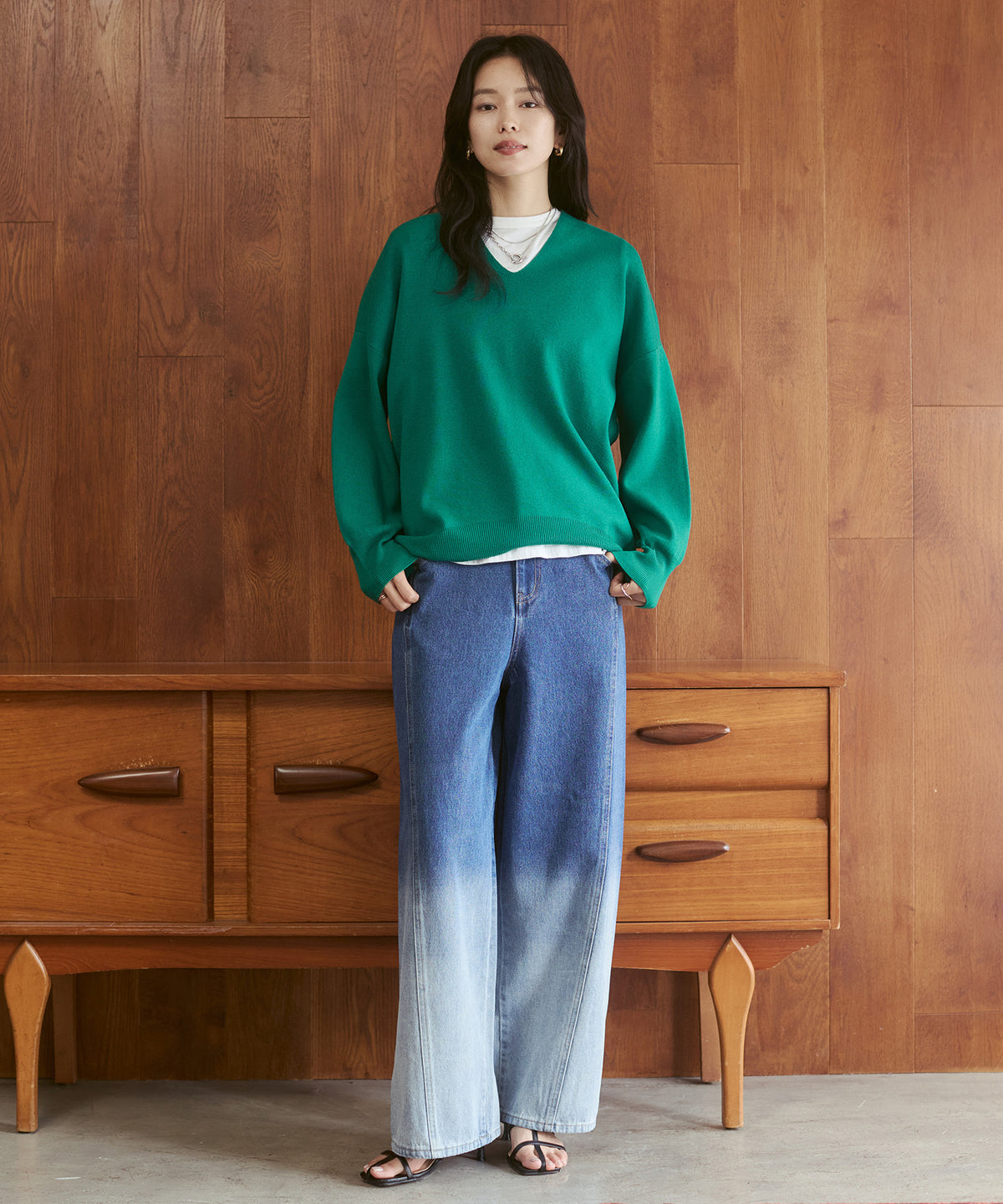 OMBRÉ DENIM PANTS