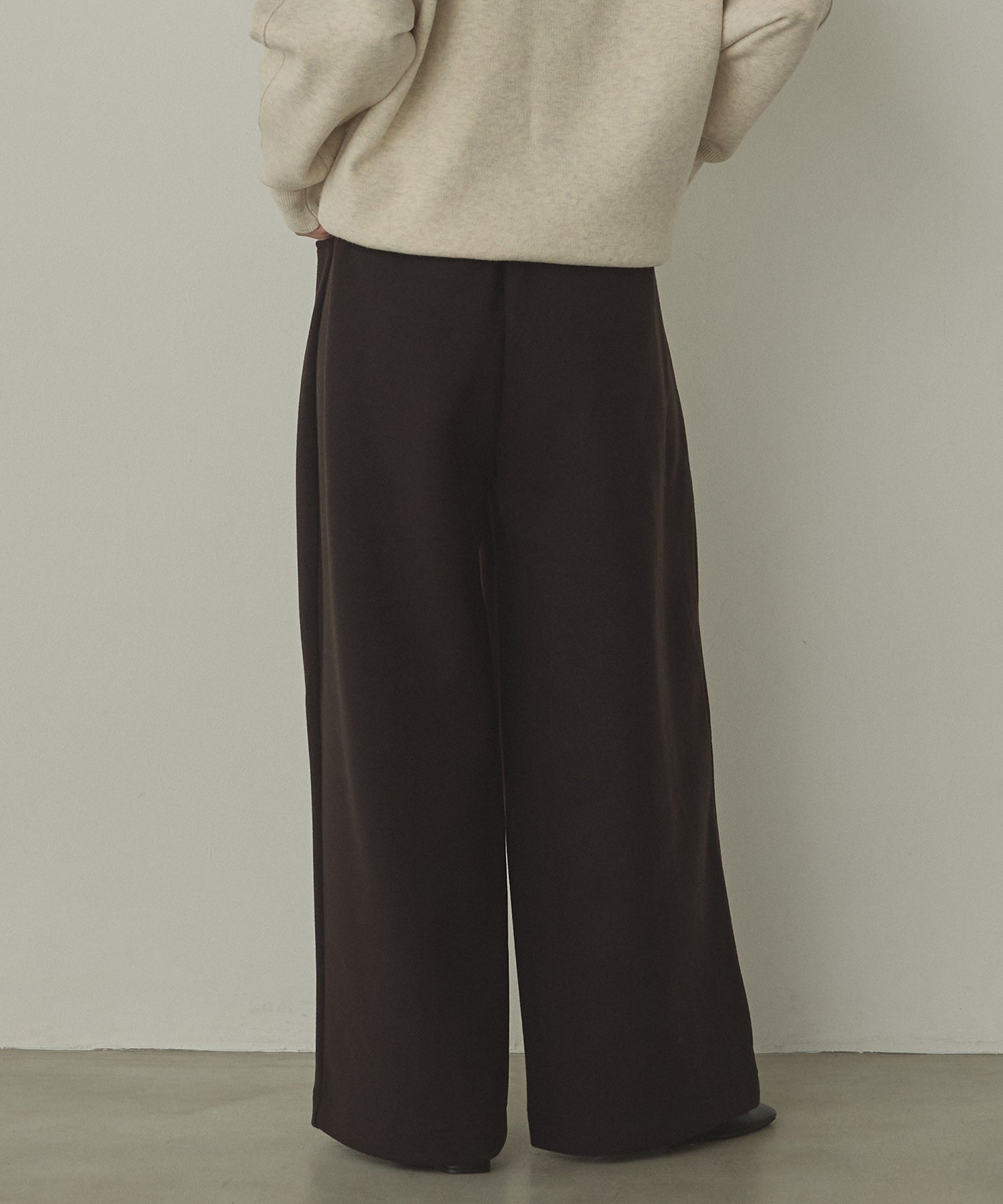 ベロアボンディング スウェットワイドパンツ