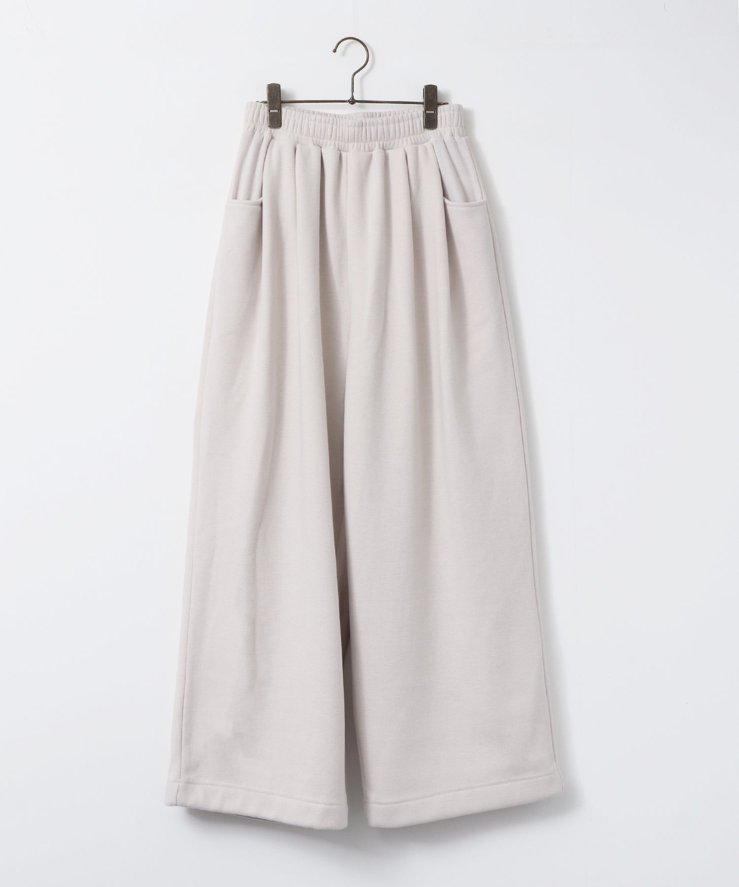 ベロアボンディング スウェットワイドパンツ