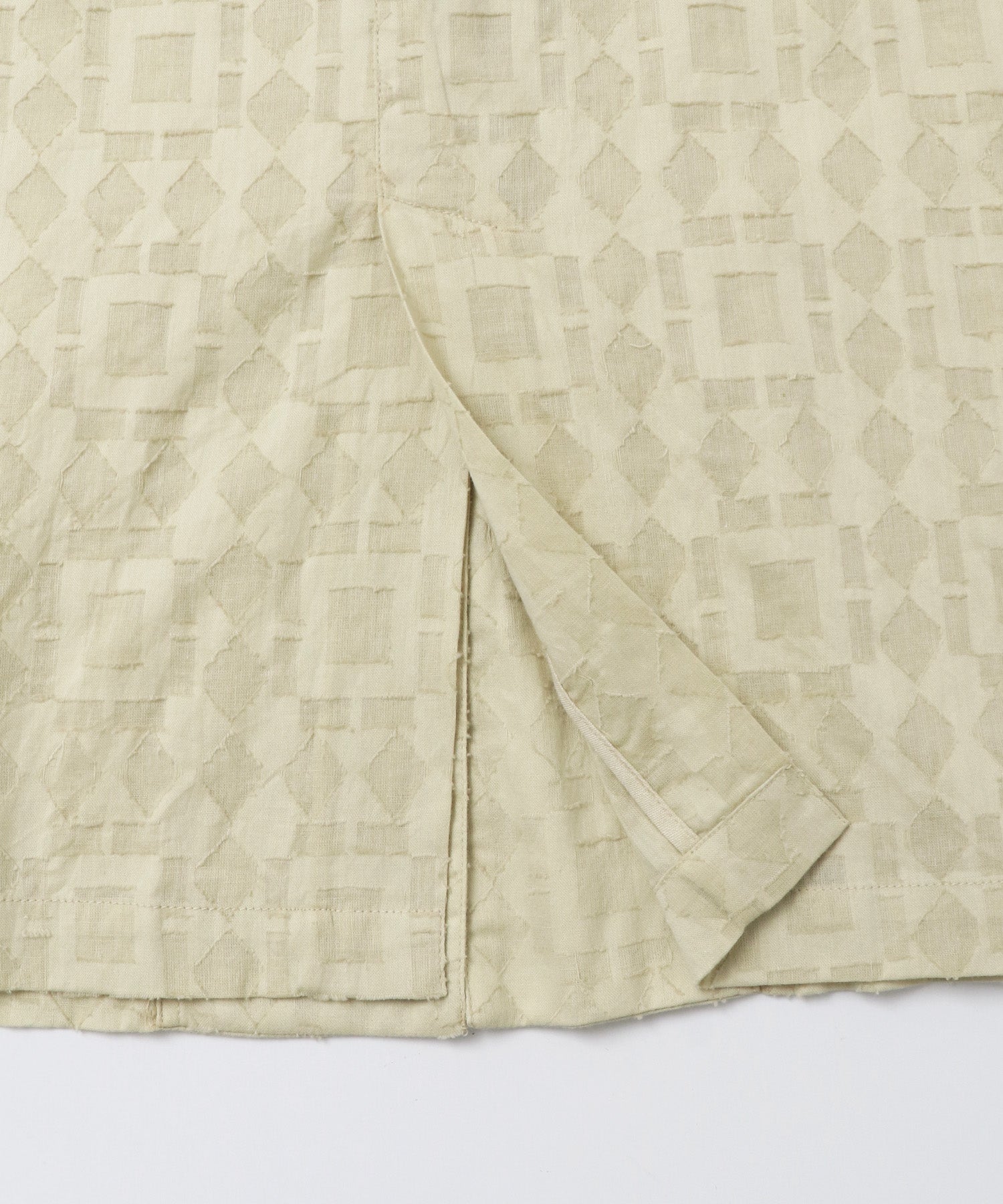 CUT-JACQUARD TAILORED JACKET